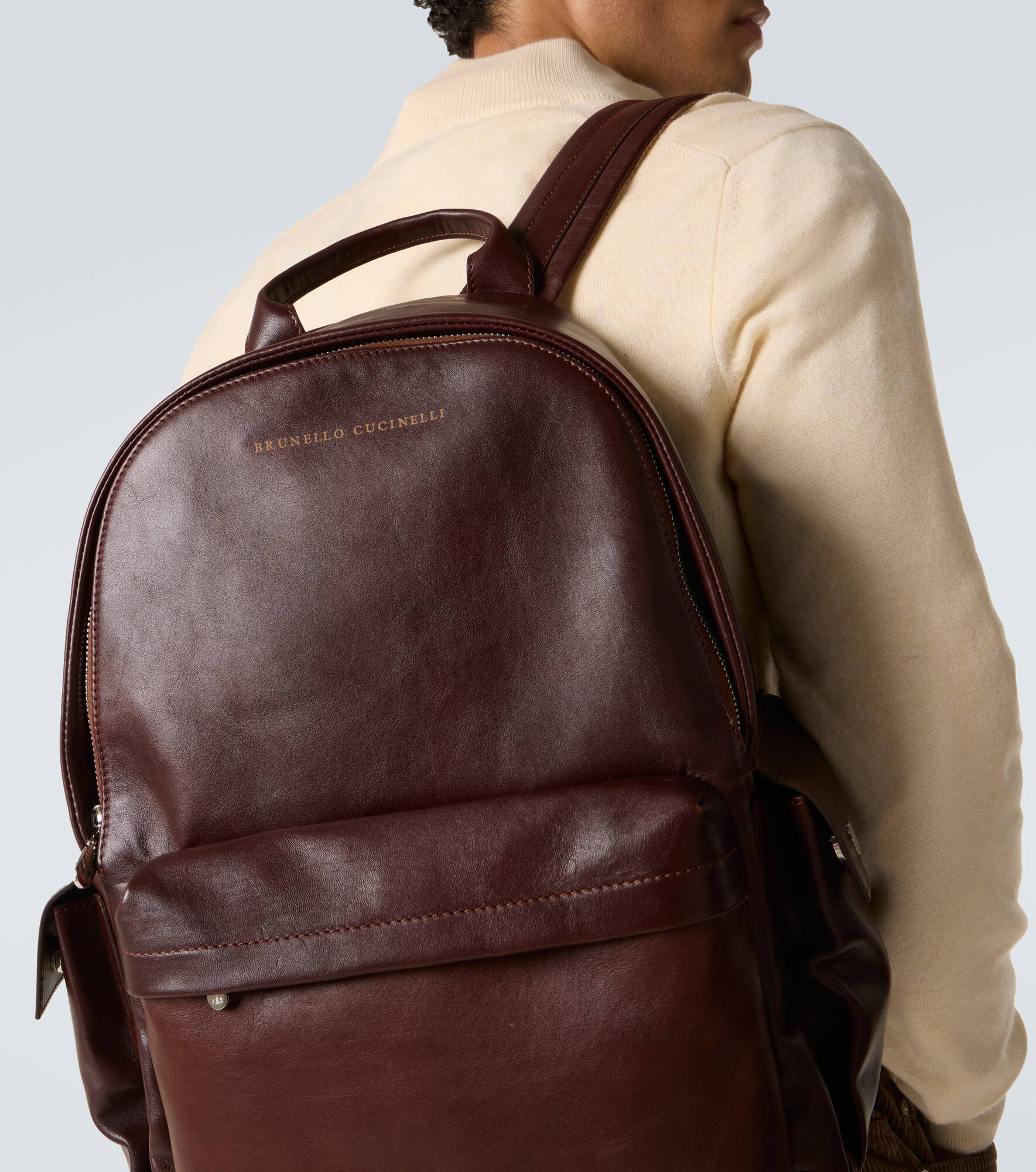 Leather backpack - 3