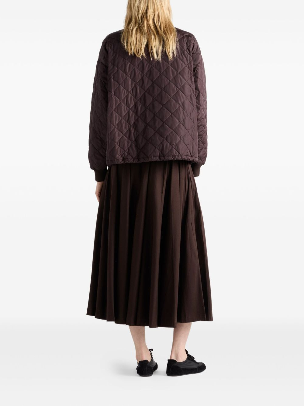triangle-logo quilted jacket - 3