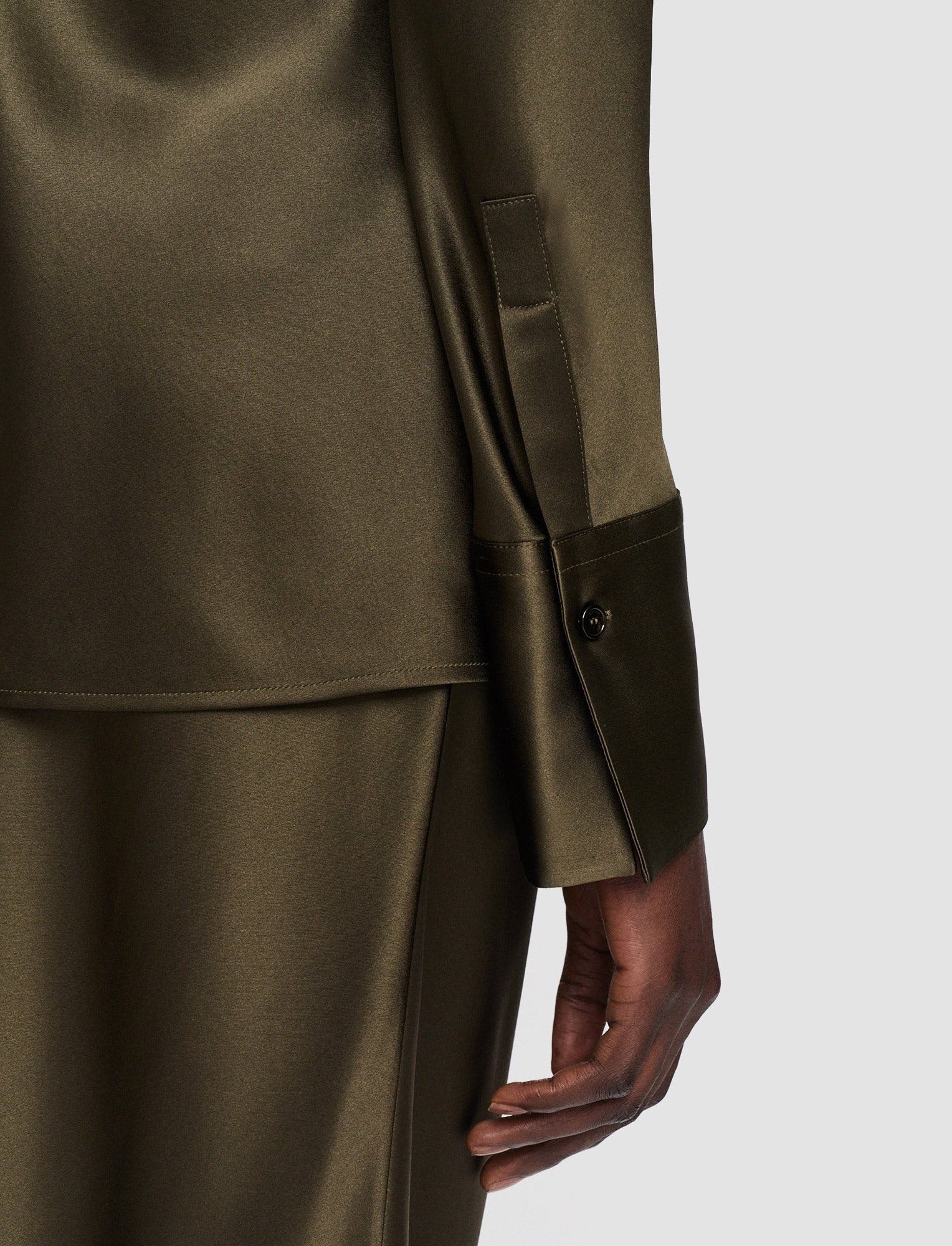 Silk Satin Brunel Blouse - 5