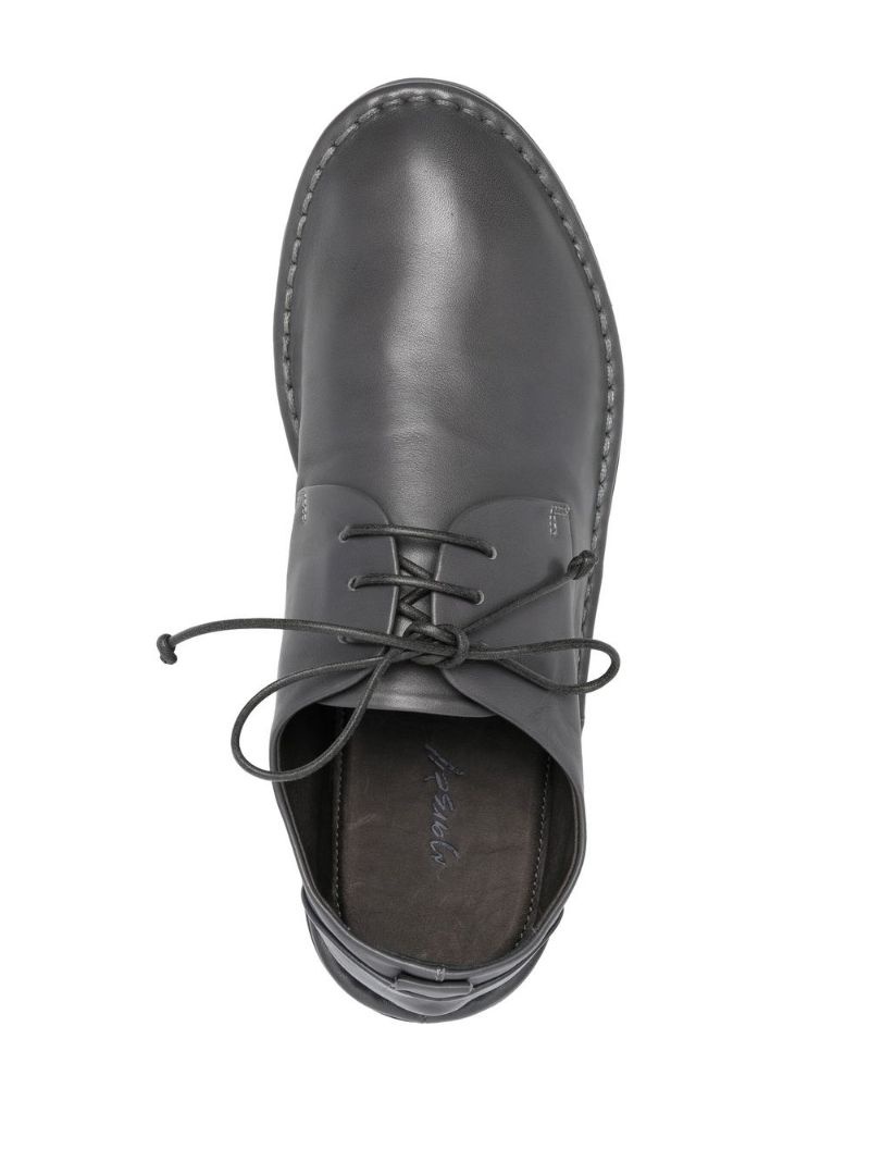 ultra-flat leather derby shoes - 4