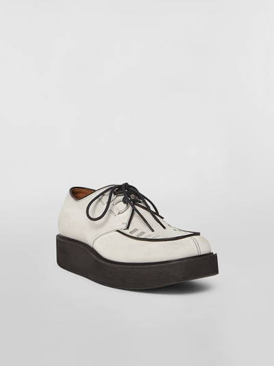 Marni CALFSKIN LACE-UP WITH SQUARE TOE outlook