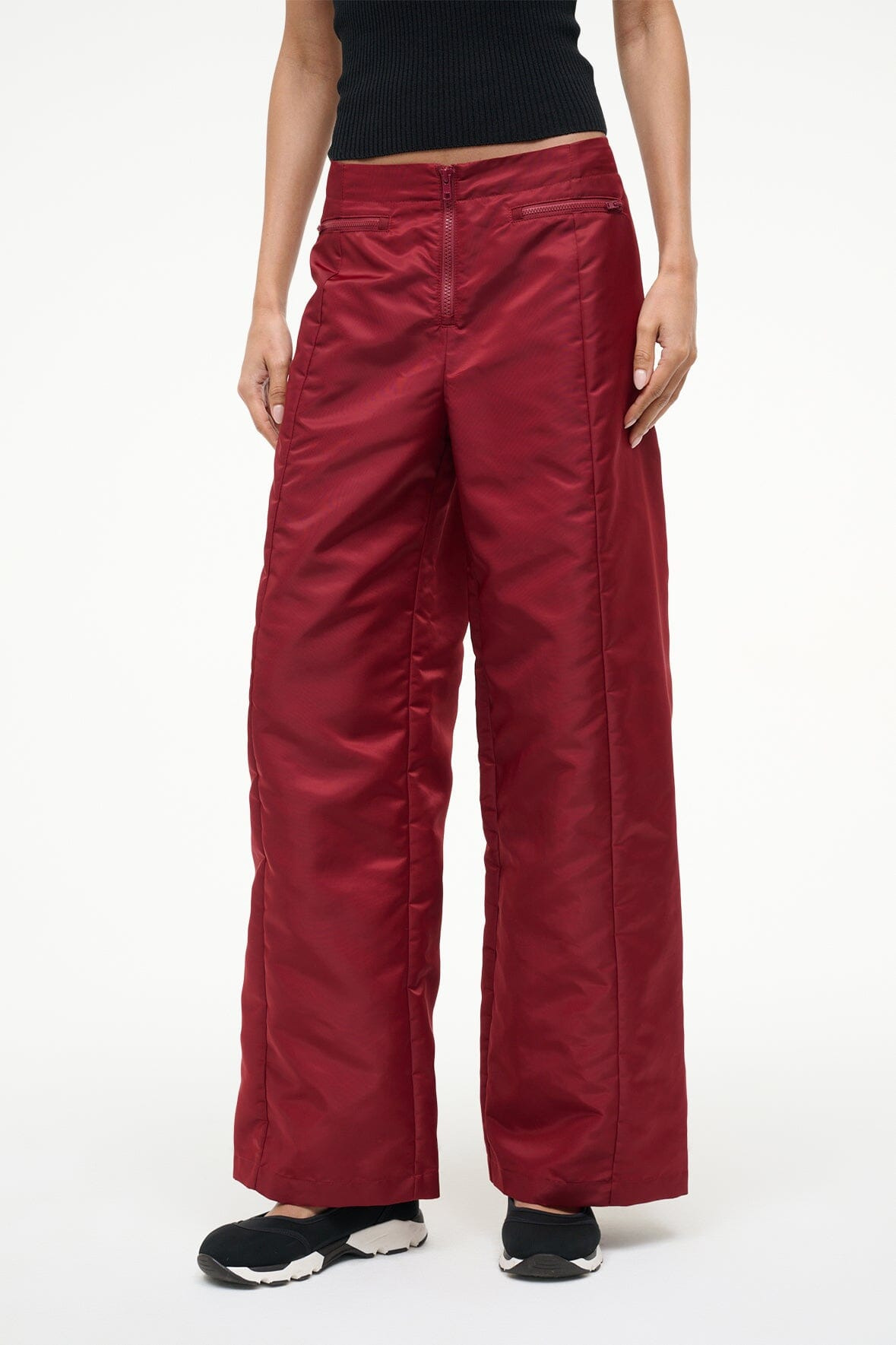 STAUD ACTION PANT DEEP RED - 4