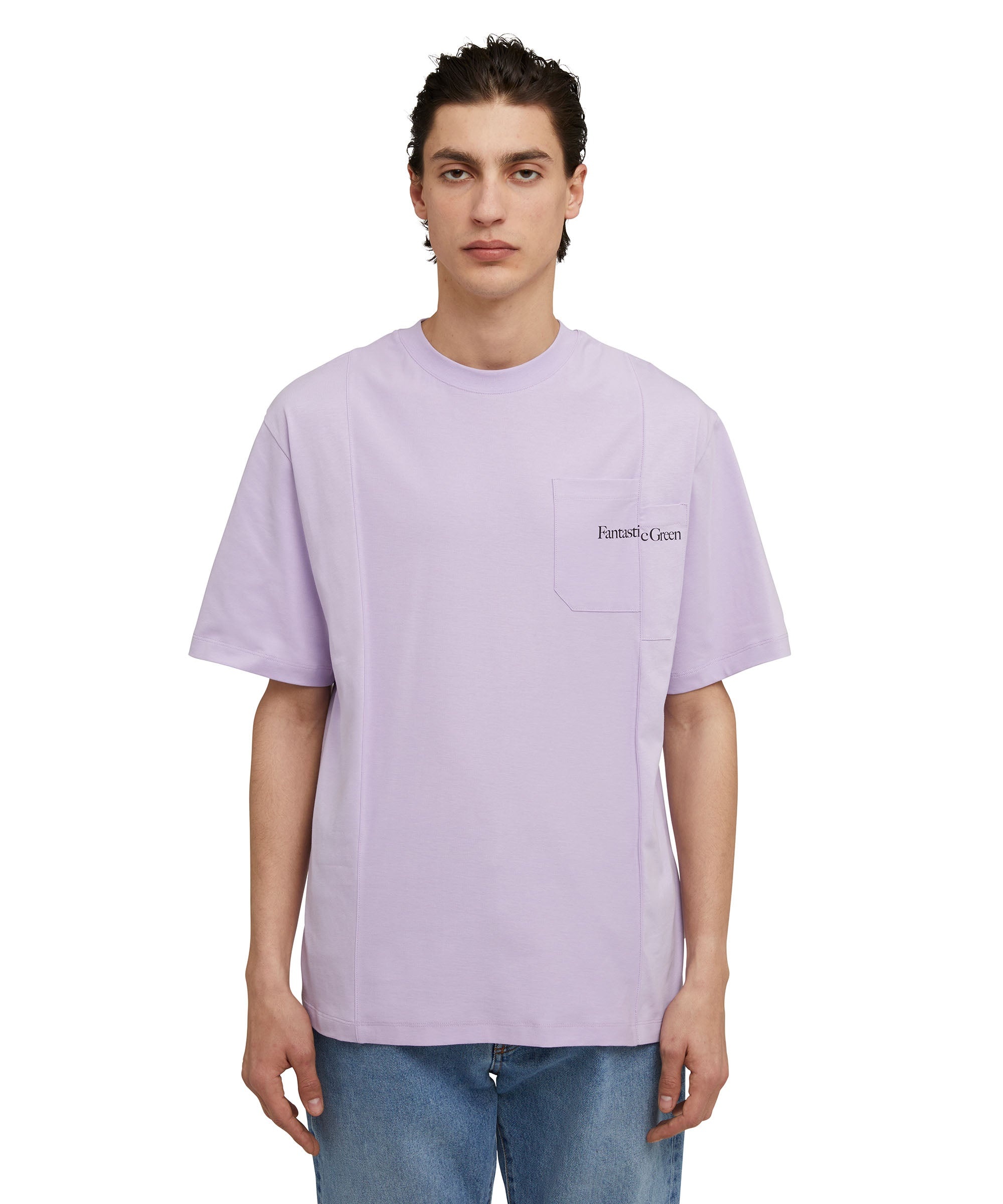 Organic cotton crewneck t-shirt from the MSGM Fantastic Green Capsule - 3