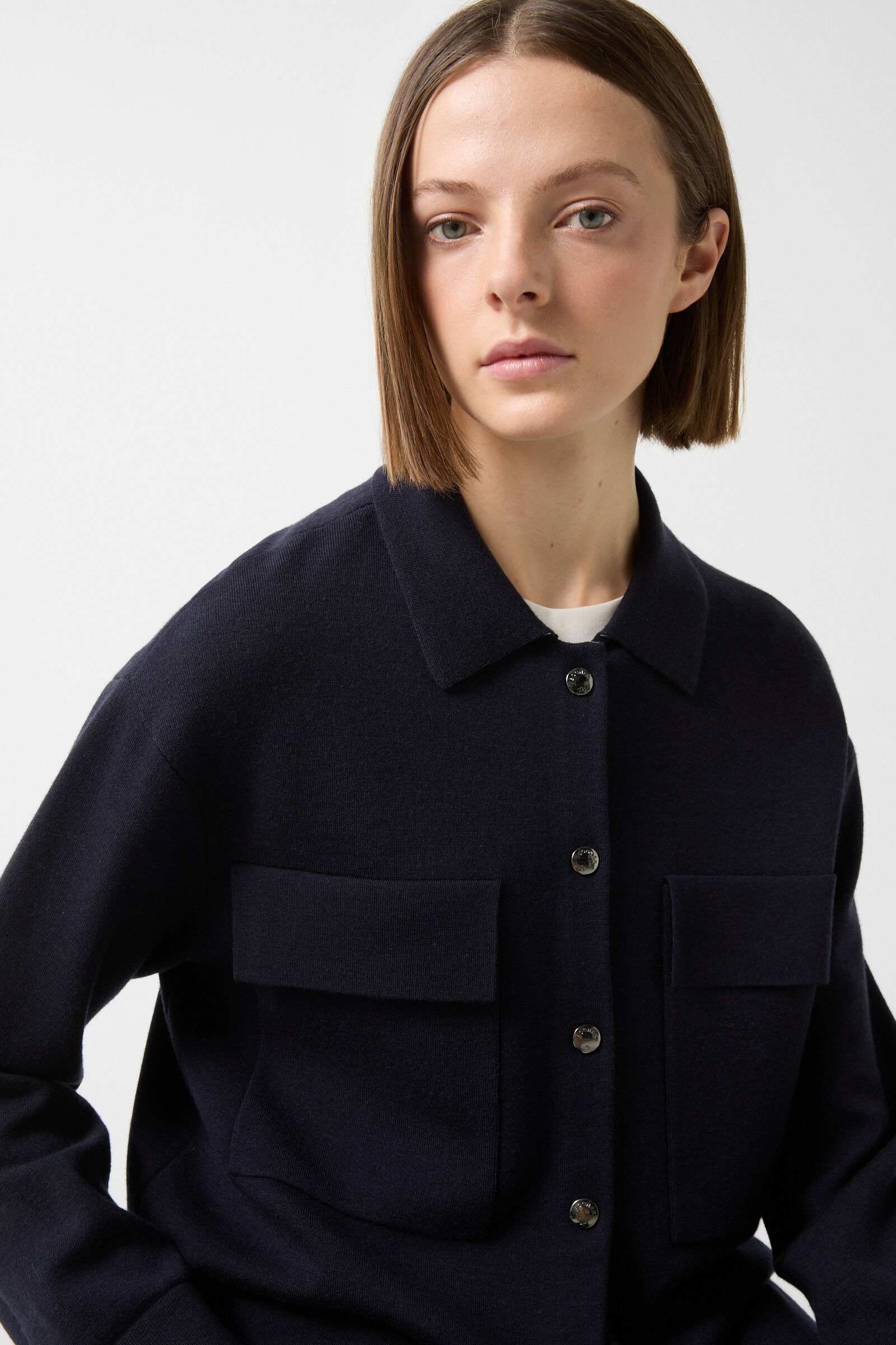 Icaria Knit jacket in Navy blue - 4