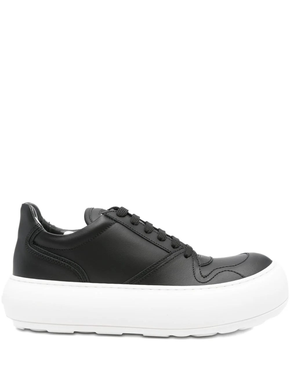 leather platform sneakers - 1