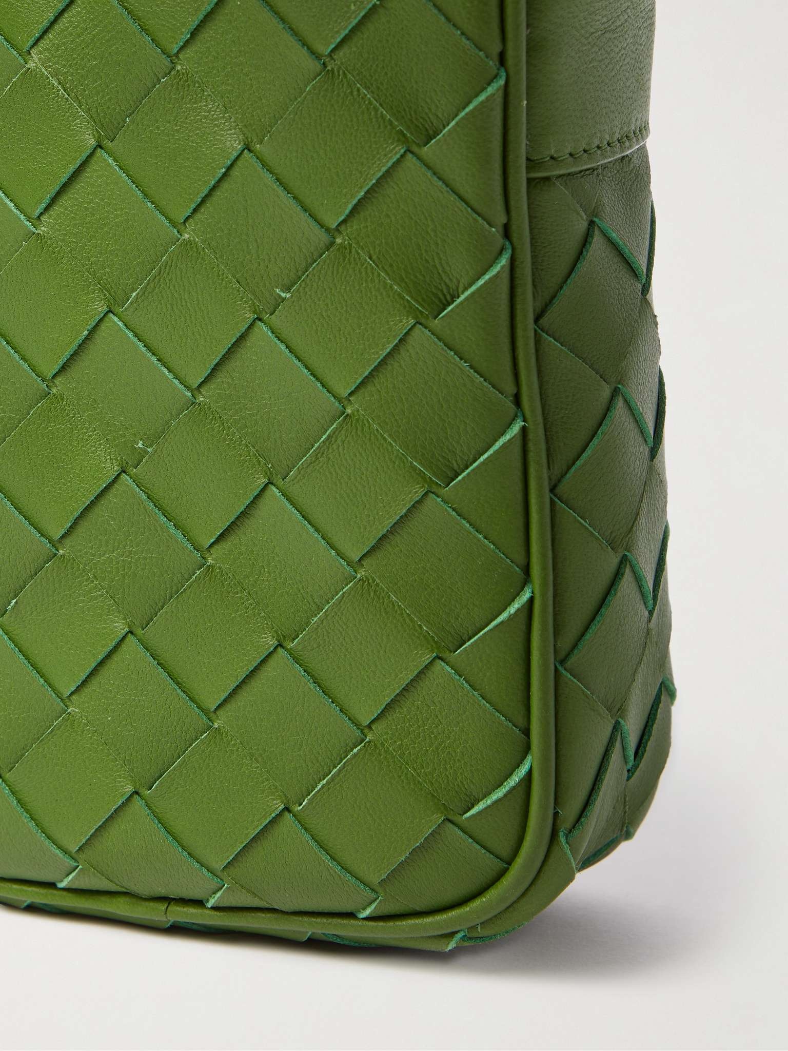 Intrecciato Leather Phone Pouch - 5