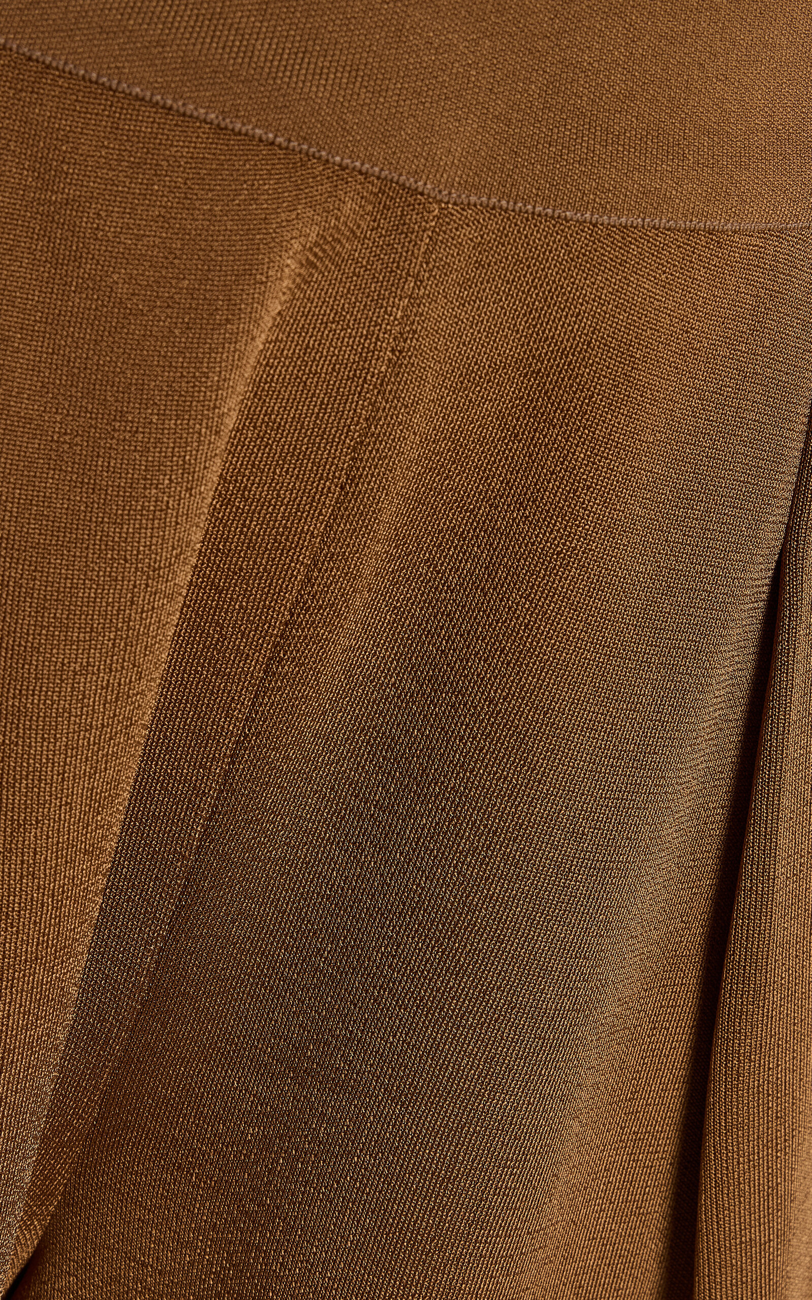 Gene Pleated Knit Wide-Leg Pants tan - 5