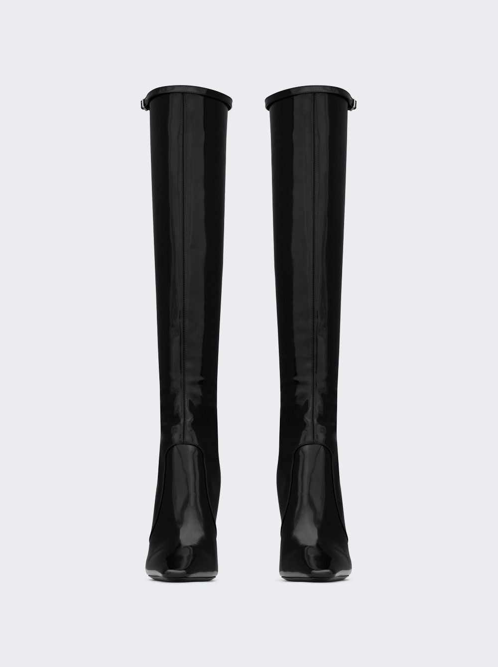 Shiny Leather Justify Boots Black - 3