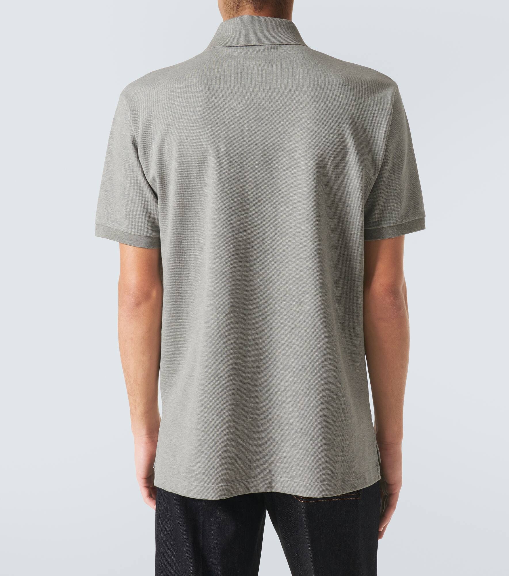 Web Stripe cotton-blend piqué polo shirt - 4