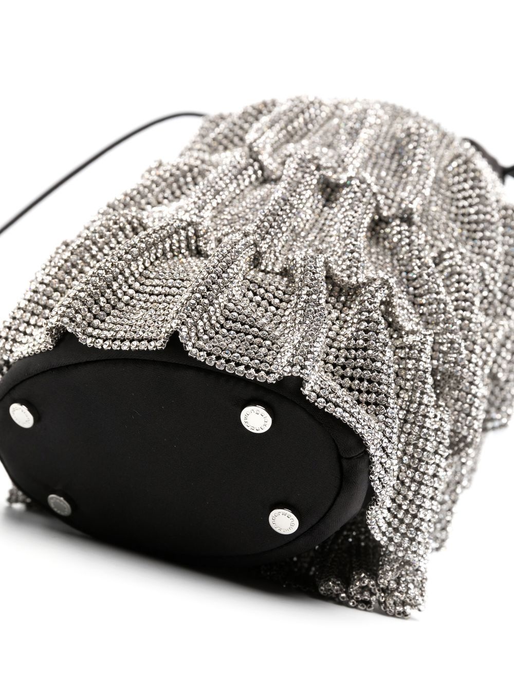 crystal-mesh bucket bag - 4