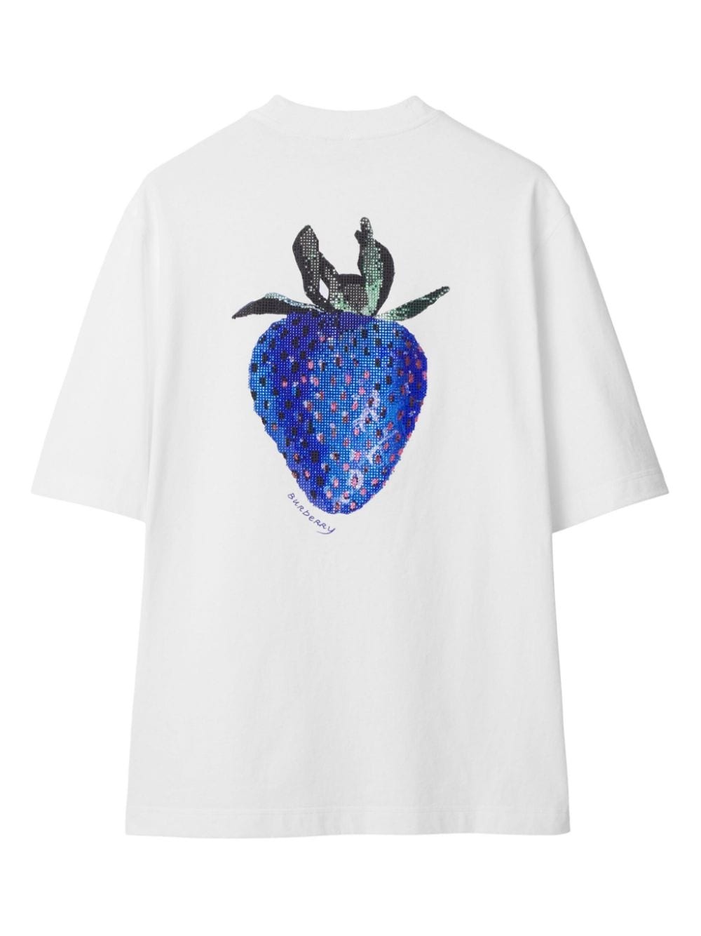 strawberry-print cotton T-shirt - 6