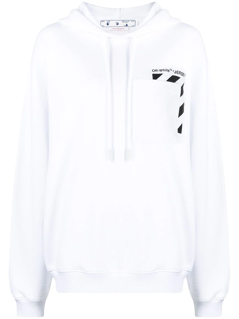 logo print hoodie - 1