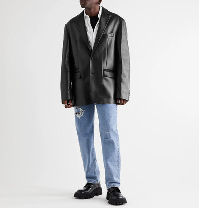 VETEMENTS Oversized Leather Blazer outlook