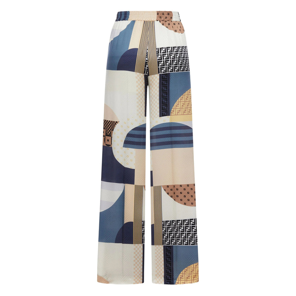Fendi White Trousers - Palazzo Pants Women - 2