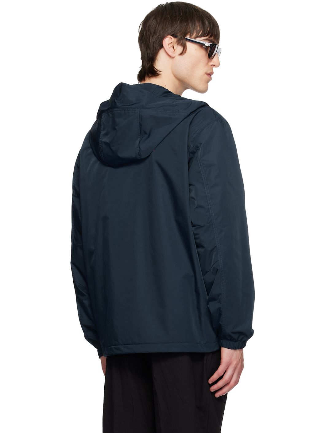 Navy 'GIVENCHY' Medallion Windbreaker - 3