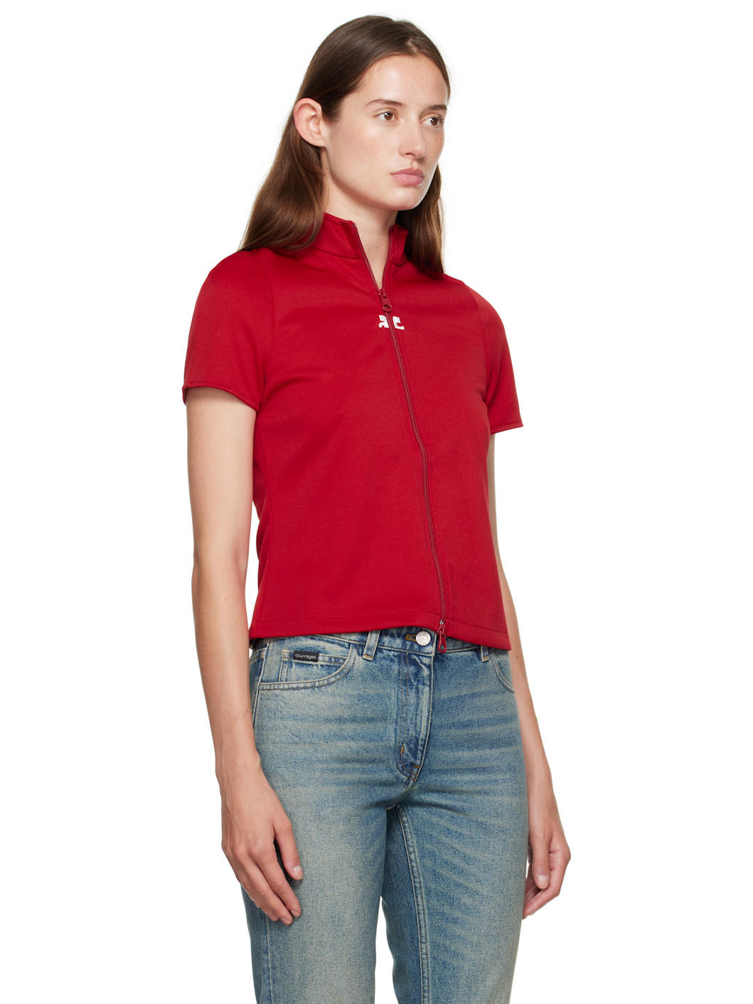 Red Interlock Tracksuit Top - 2