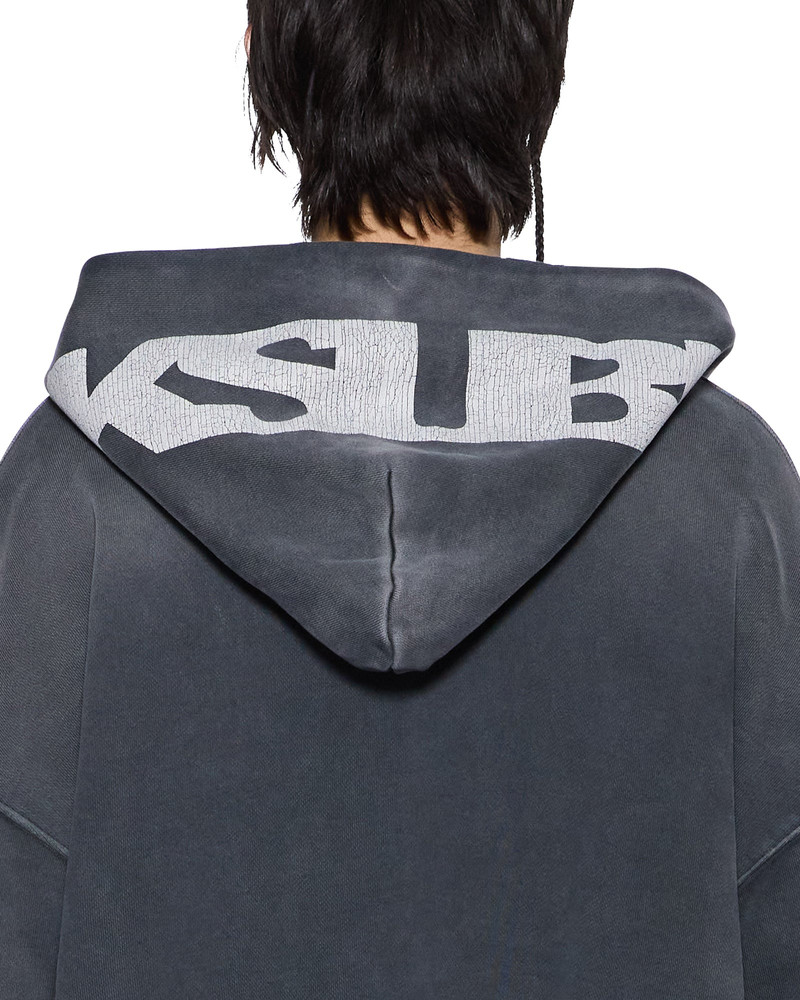 ACE EKCESS ZIP THRU HOODIE BLACK FADE 5