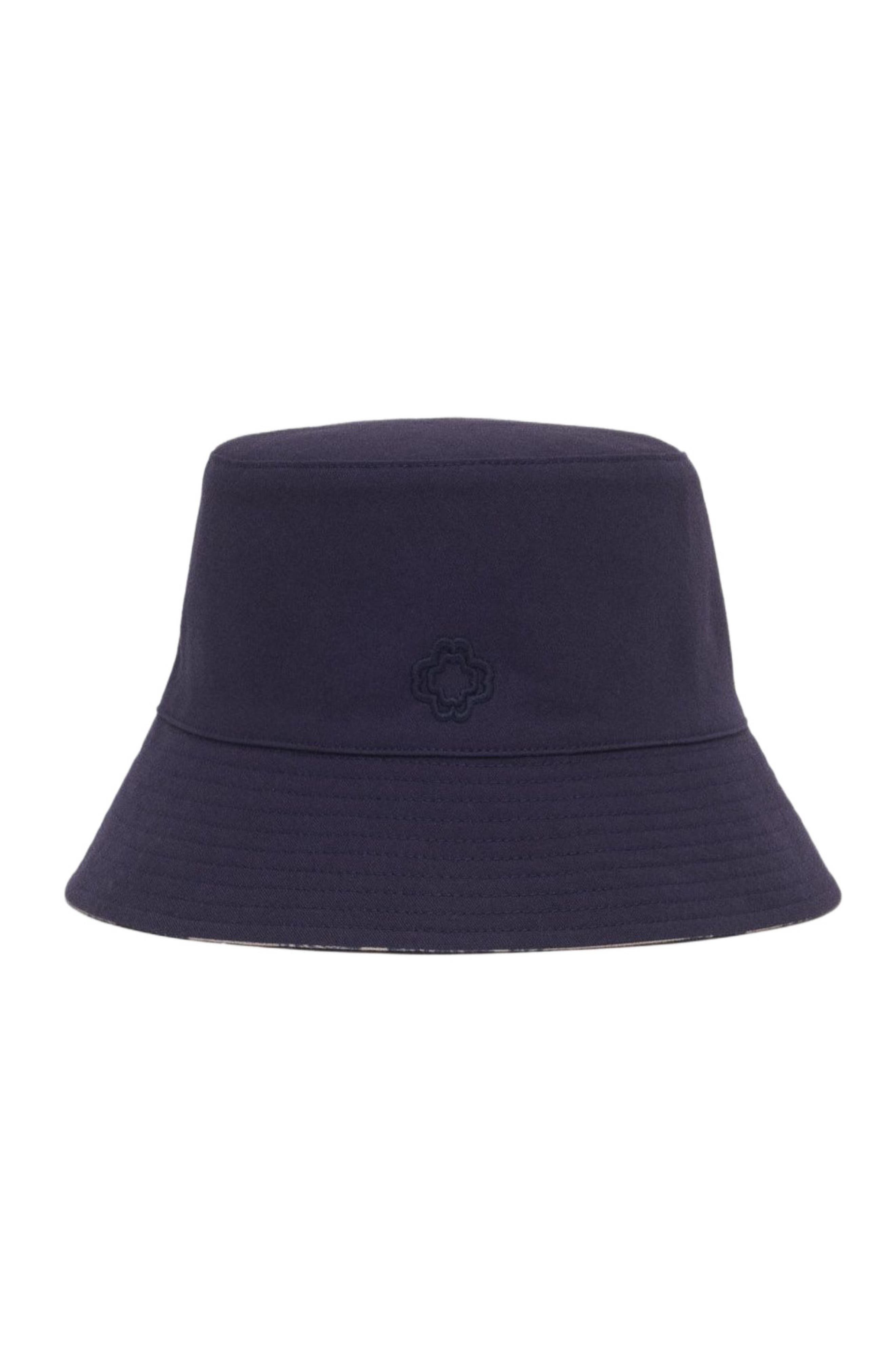 maje Reversible fruit print bucket hat in Navy at Nordstrom - 1