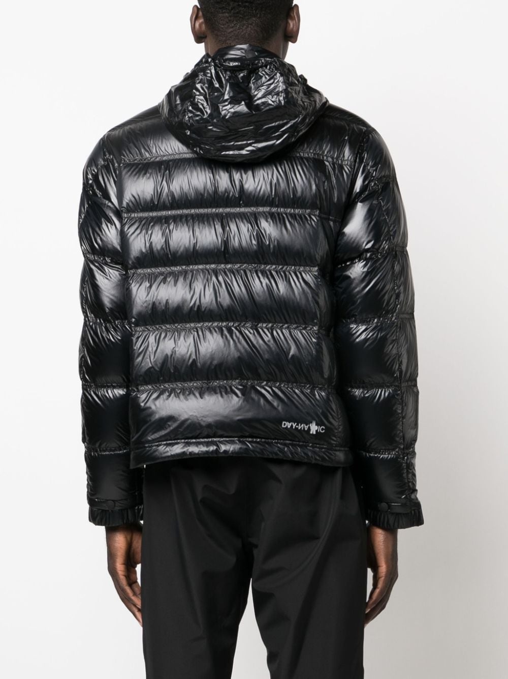logo-patch padded jacket - 4