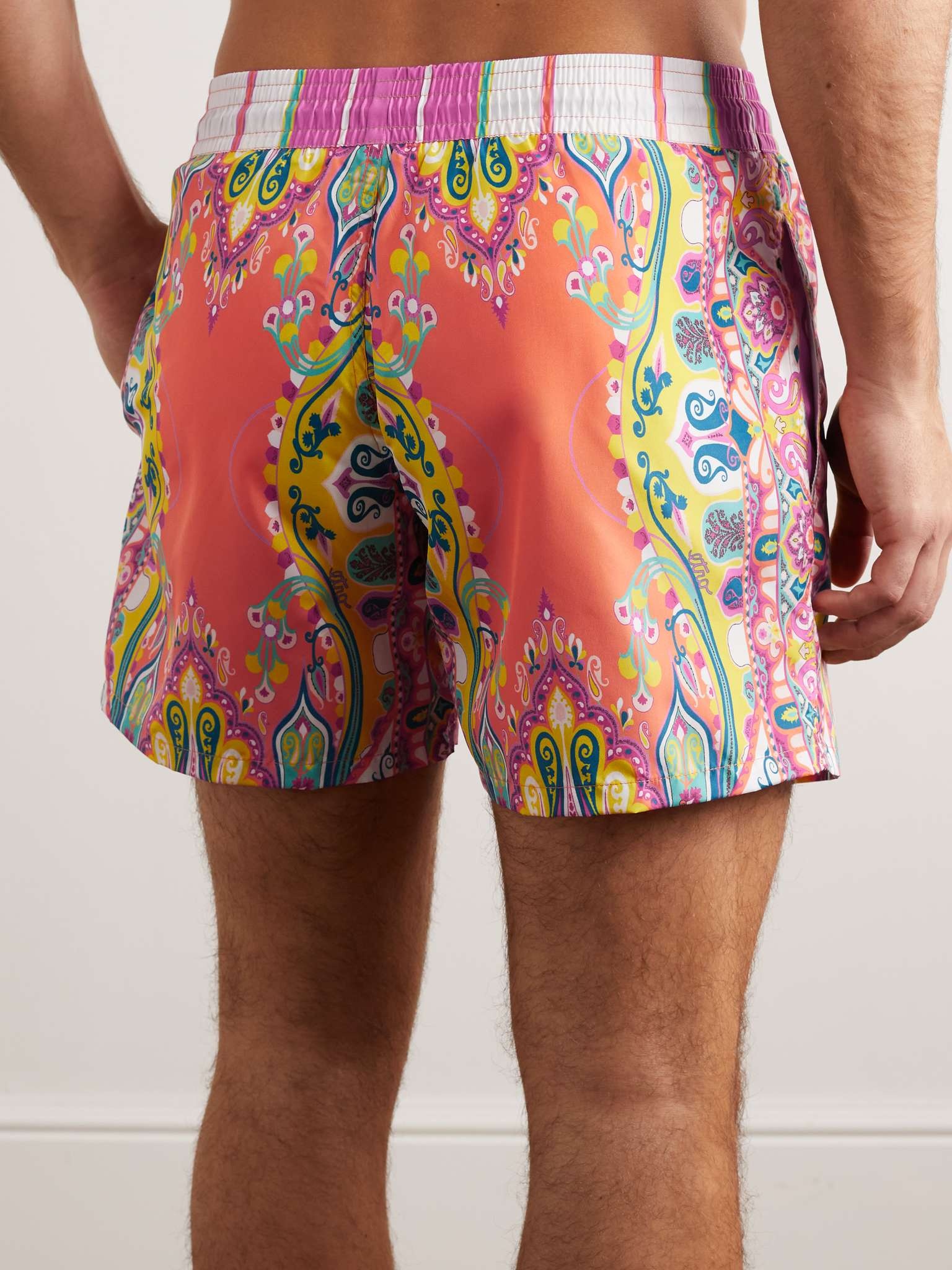 Straight-Leg Short-Length Paisley-Print Swim Shorts - 4