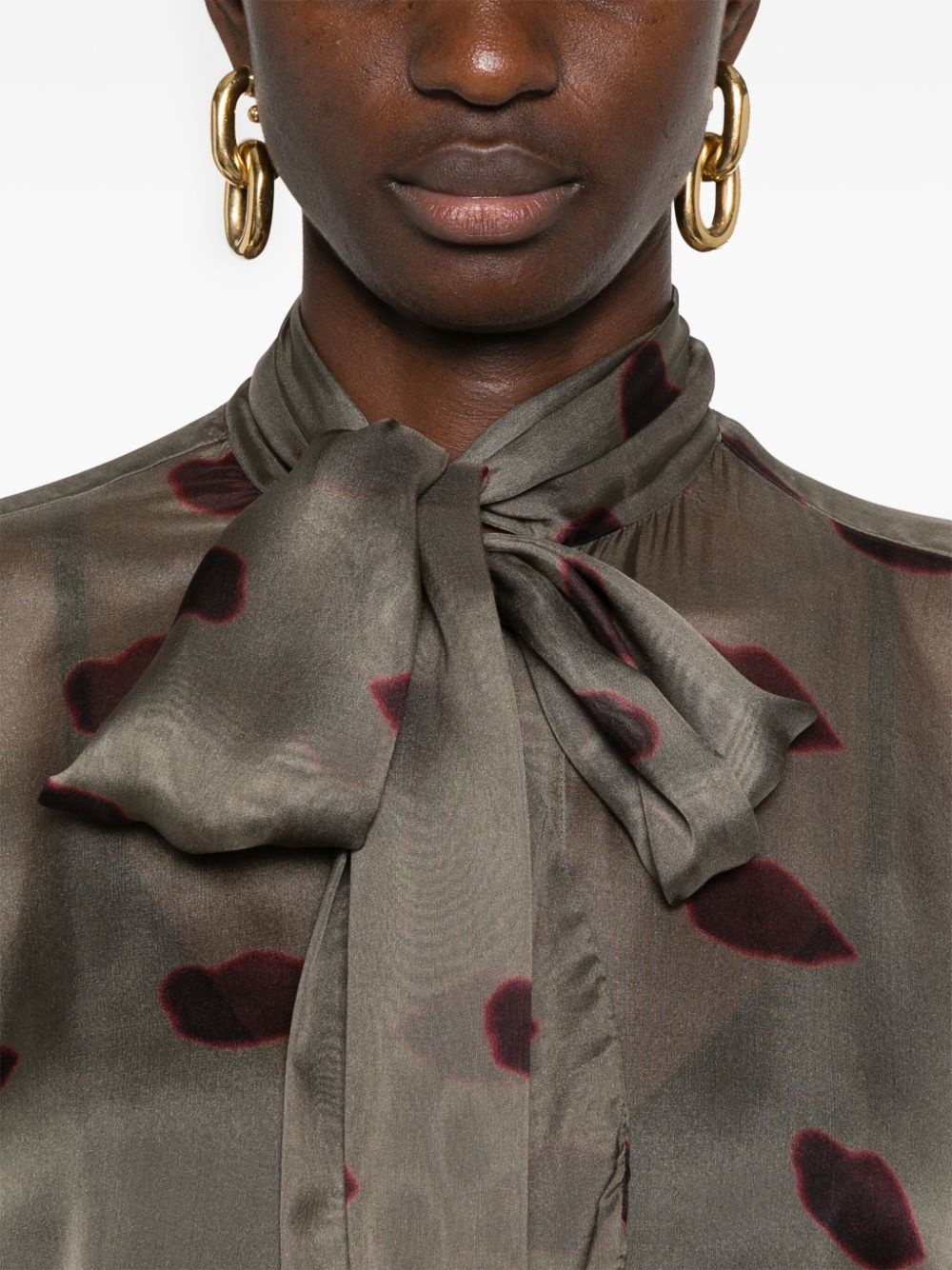 abstrac-print shirt - 5