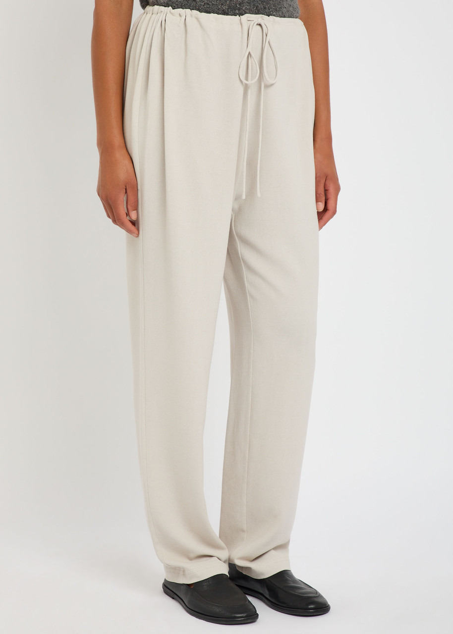 Tove Drawstring Crepe Trousers - 2