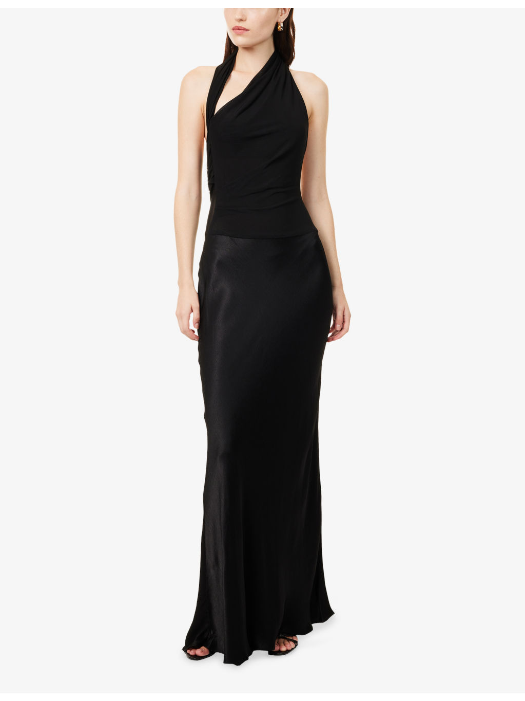 Ida Halter Stretch-Woven Maxi Dress - 3