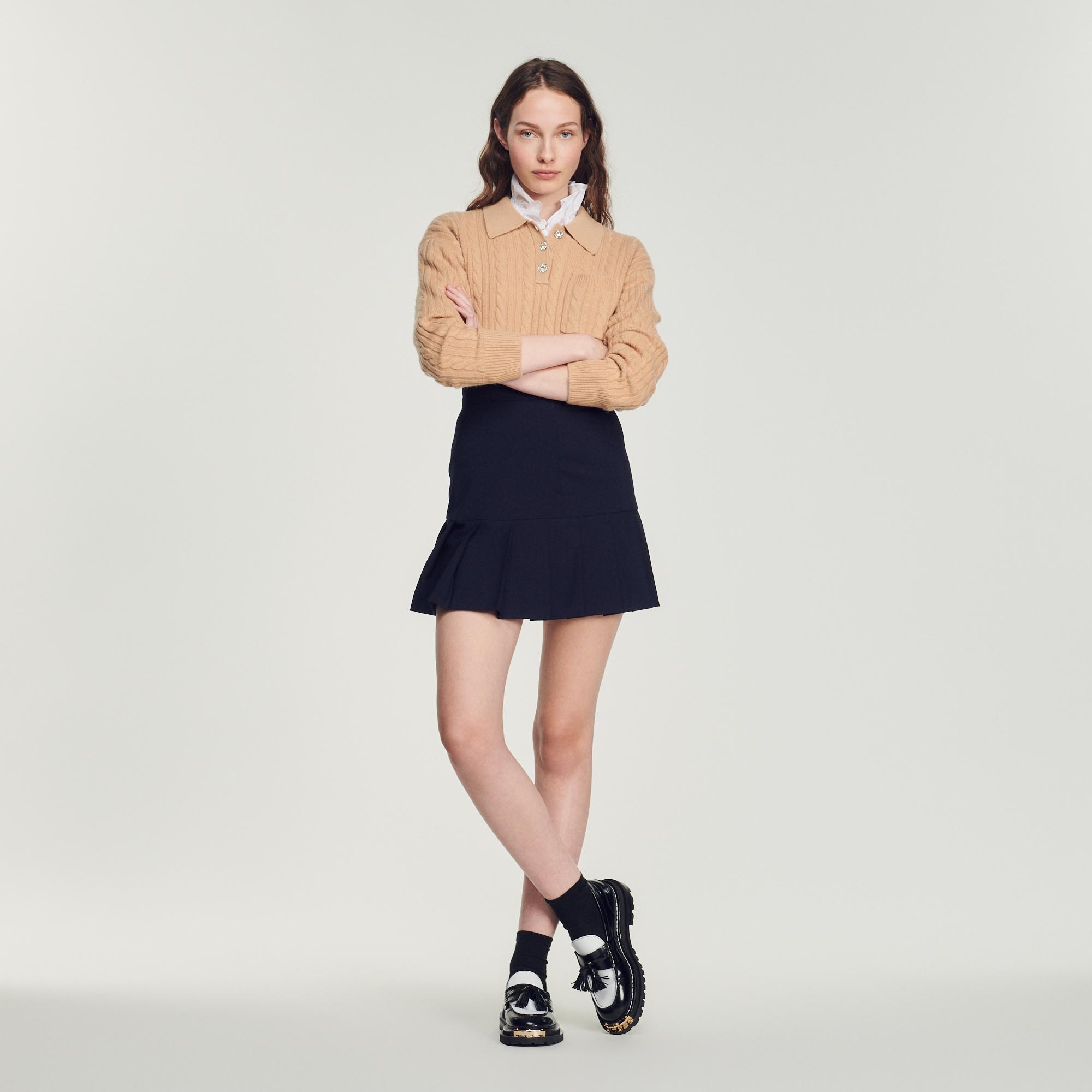 Short pleated skirt - 2