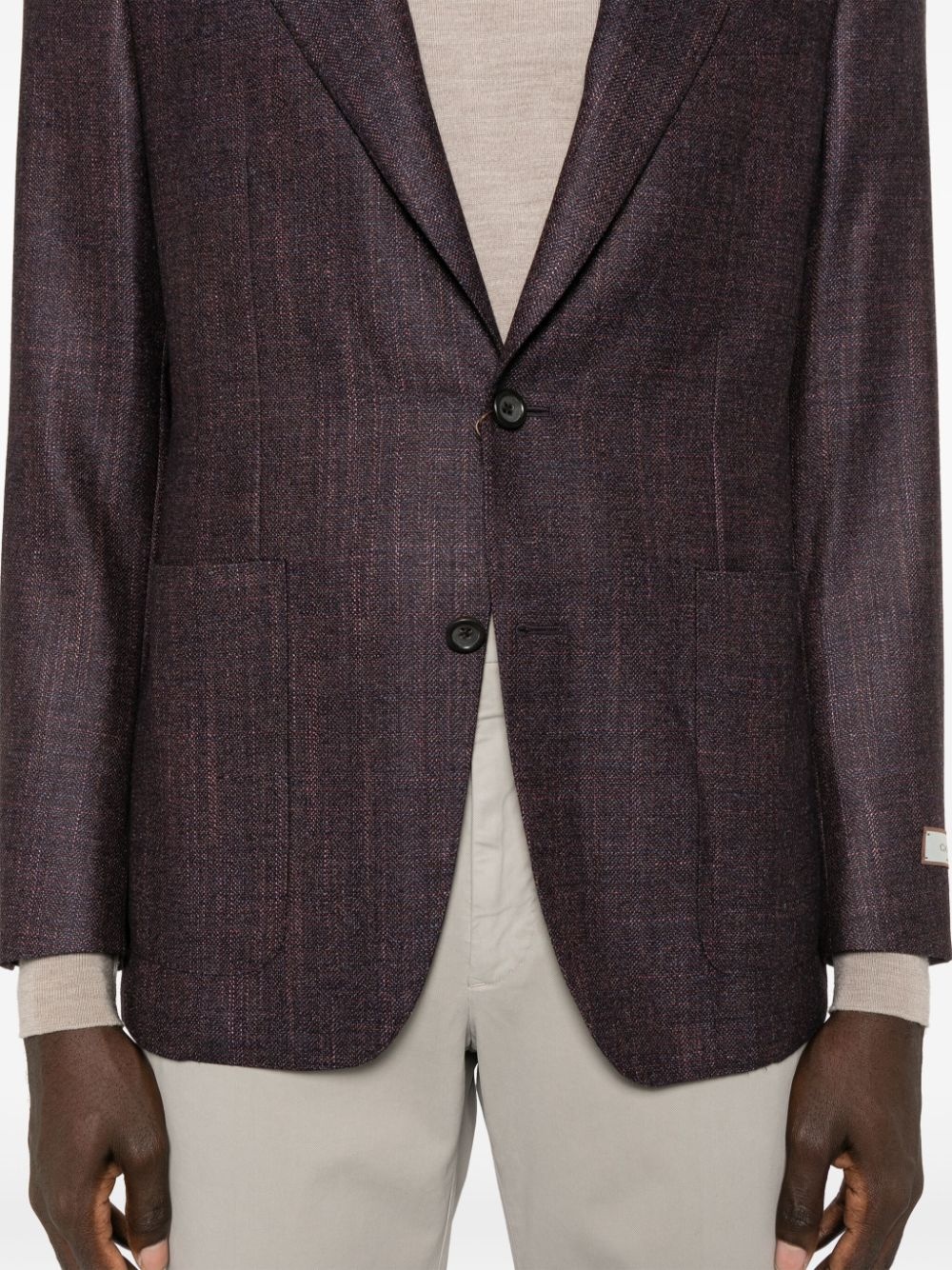 herringbone blazer - 5