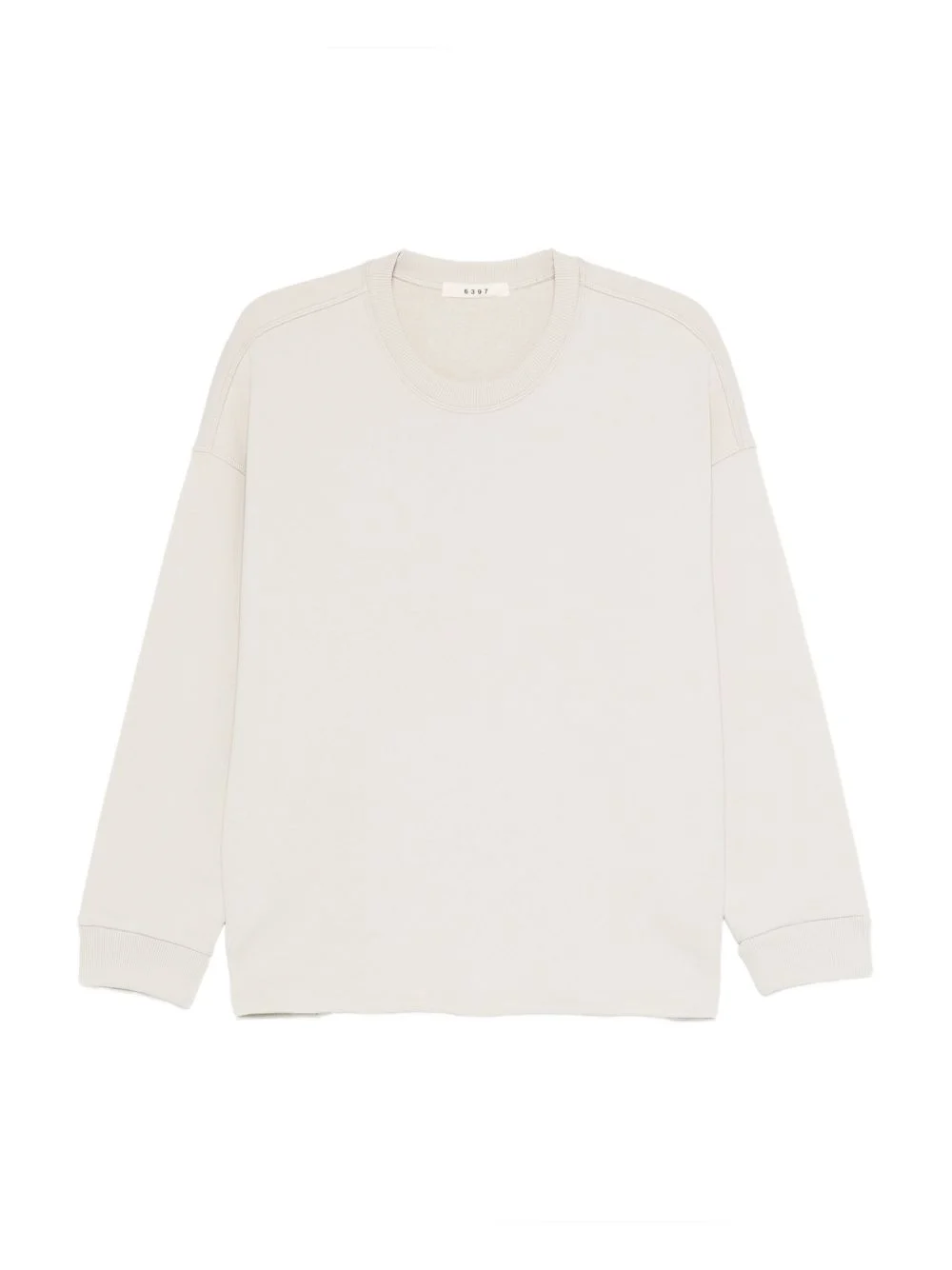 crew-neck cotton sweatshirt - 1