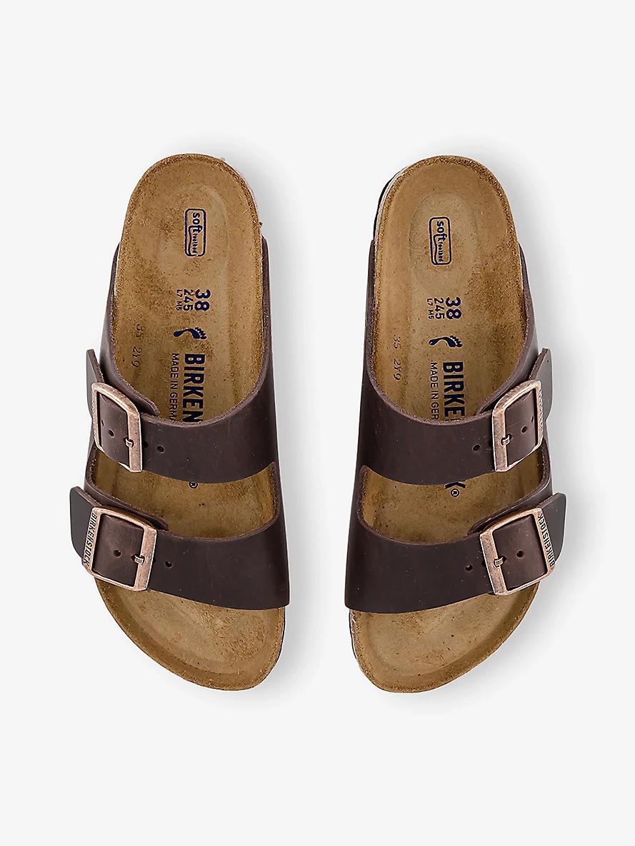 Arizona two-strap leather sandals - 2