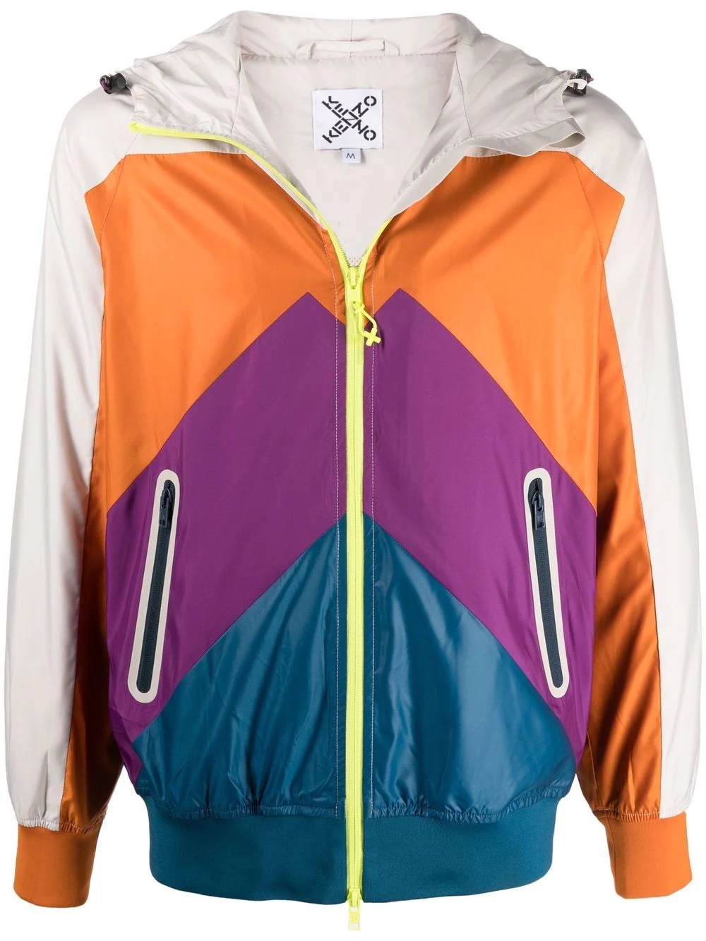 colour-blocked sport jacket - 1