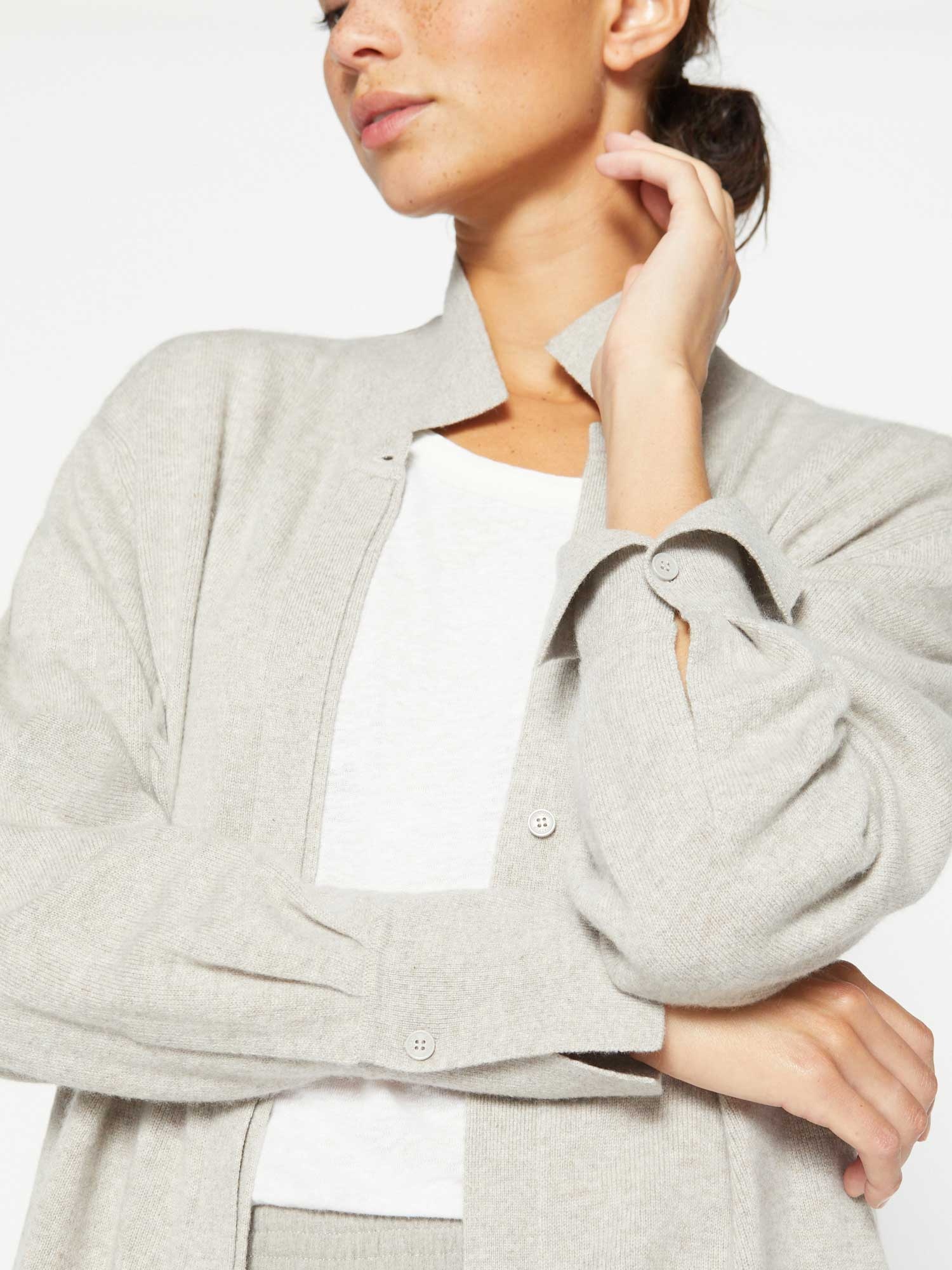 The Andre Luxe Cashmere Shacket - 7