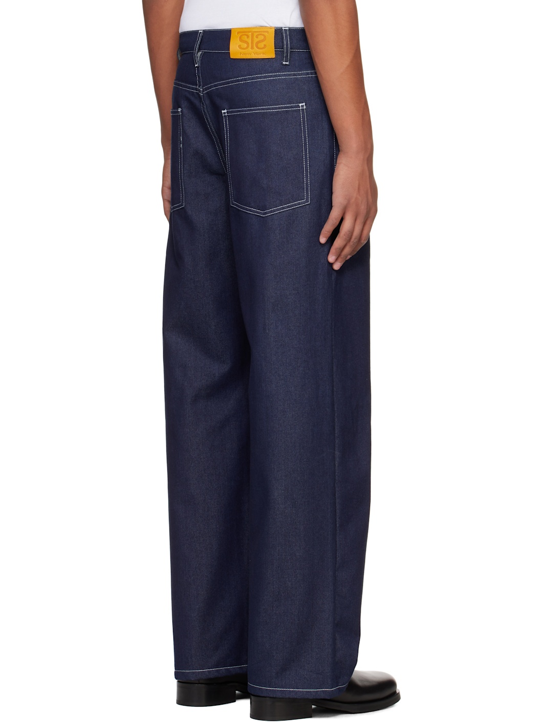 Blue Five-Pocket Jeans - 3