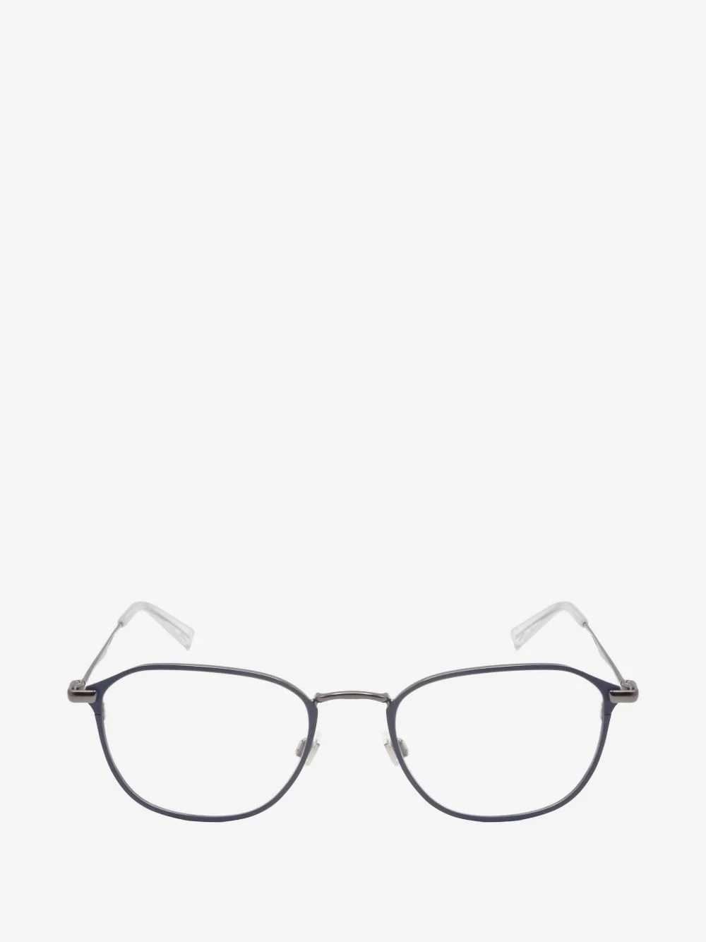 geometric-frame glasses - 1