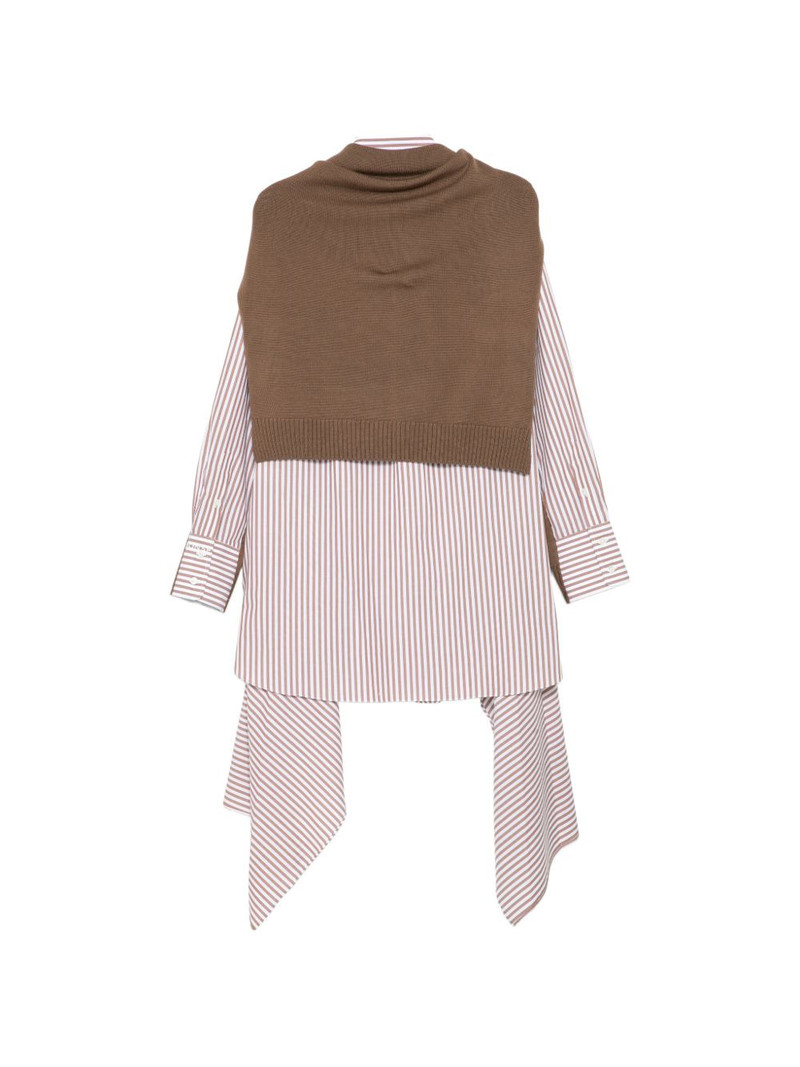 Monse combo knit shirt dress outlook