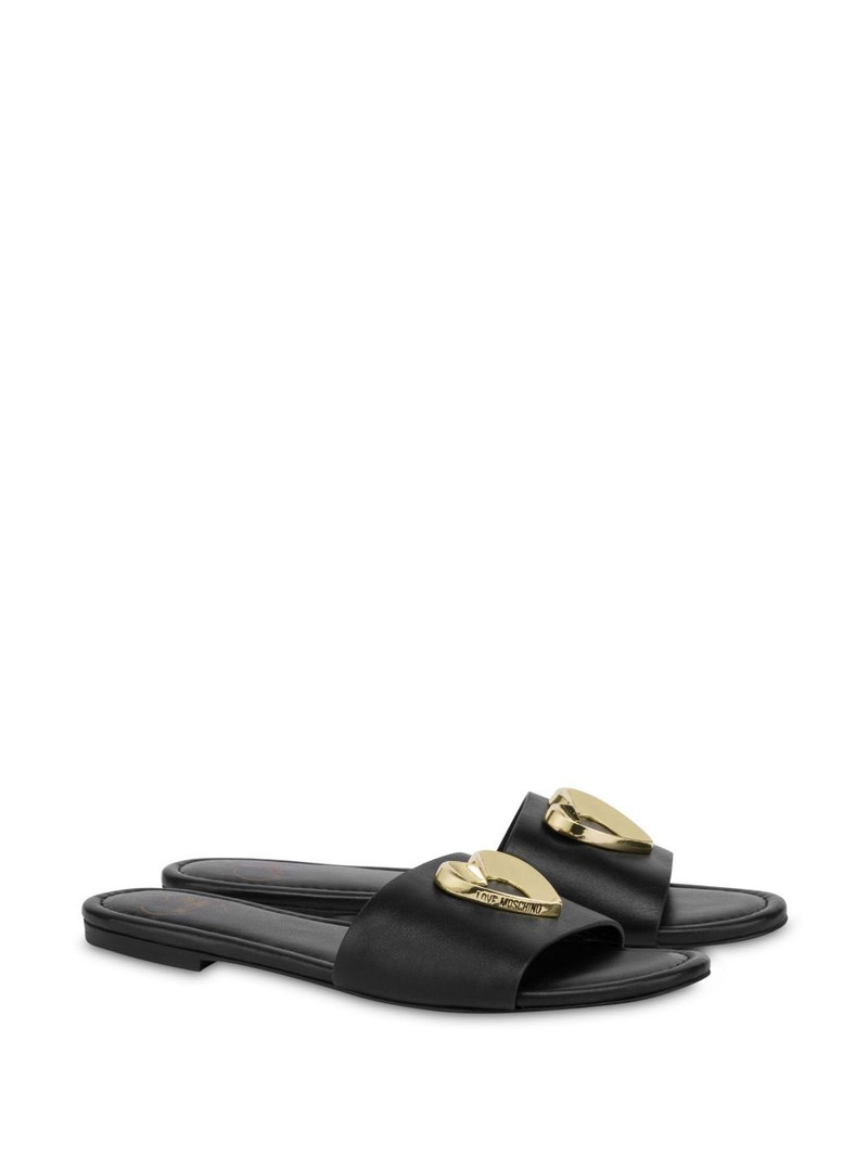 Moschino logo-plaque slides outlook