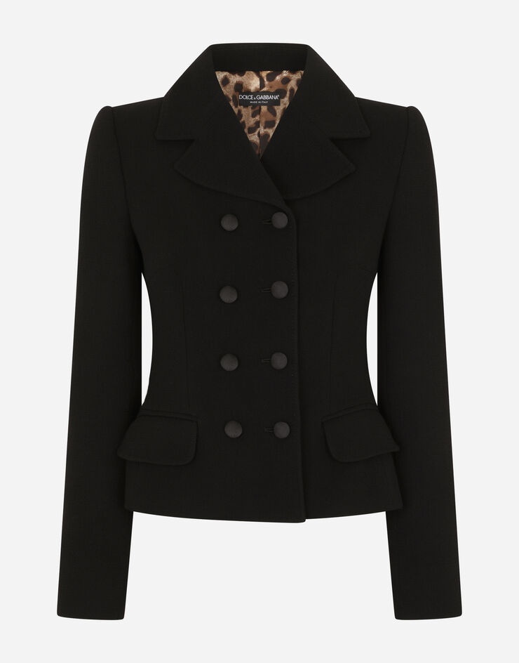 Double-breasted virgin wool jacket - 3