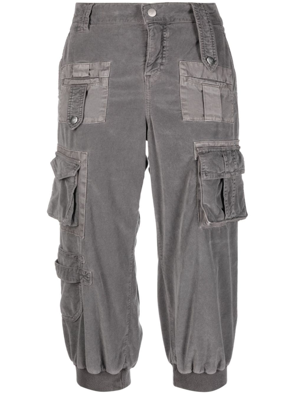 multi-pocket cropped trousers - 1