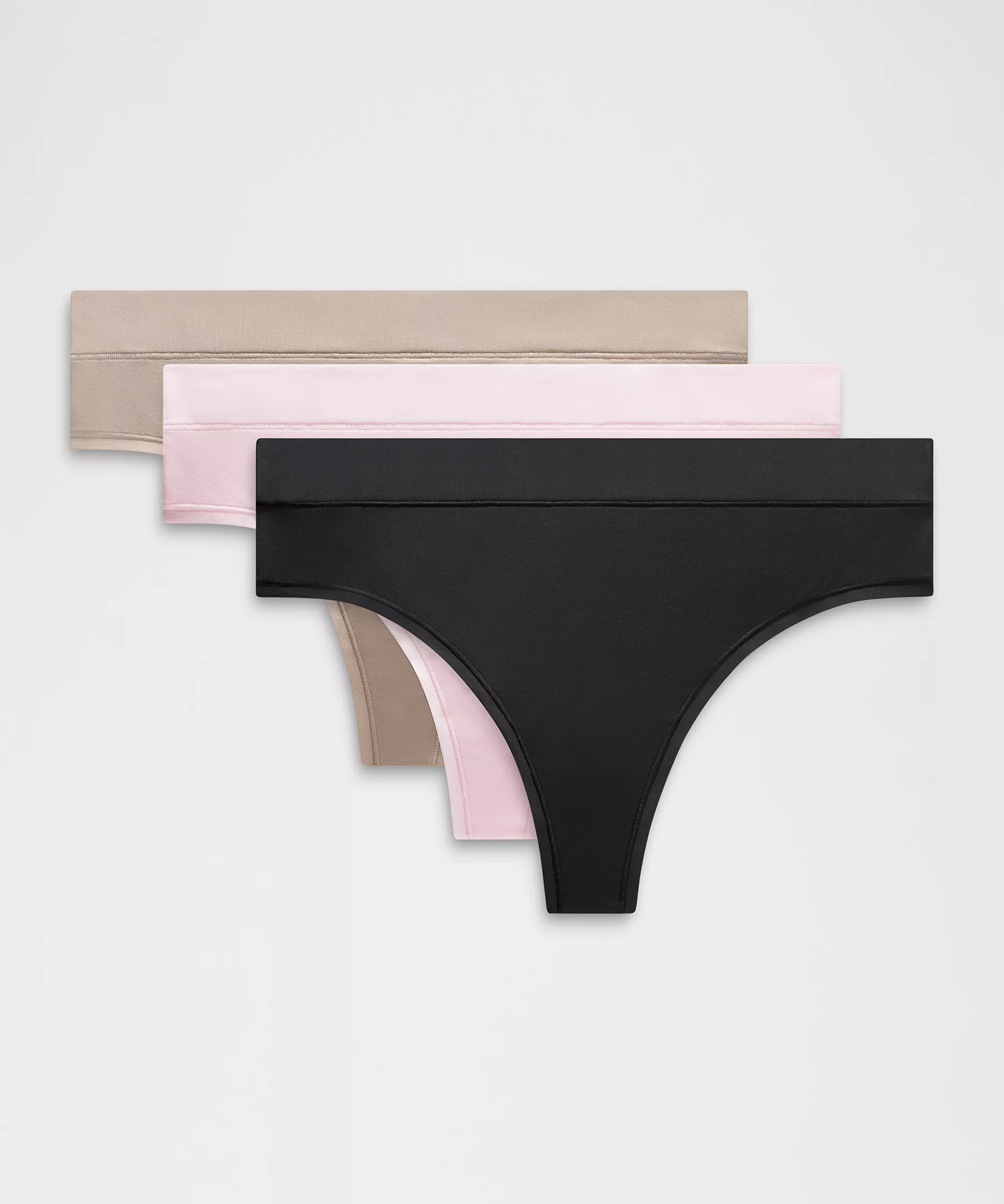 UnderEase High-Rise Thong Underwear *3 Pack - 1