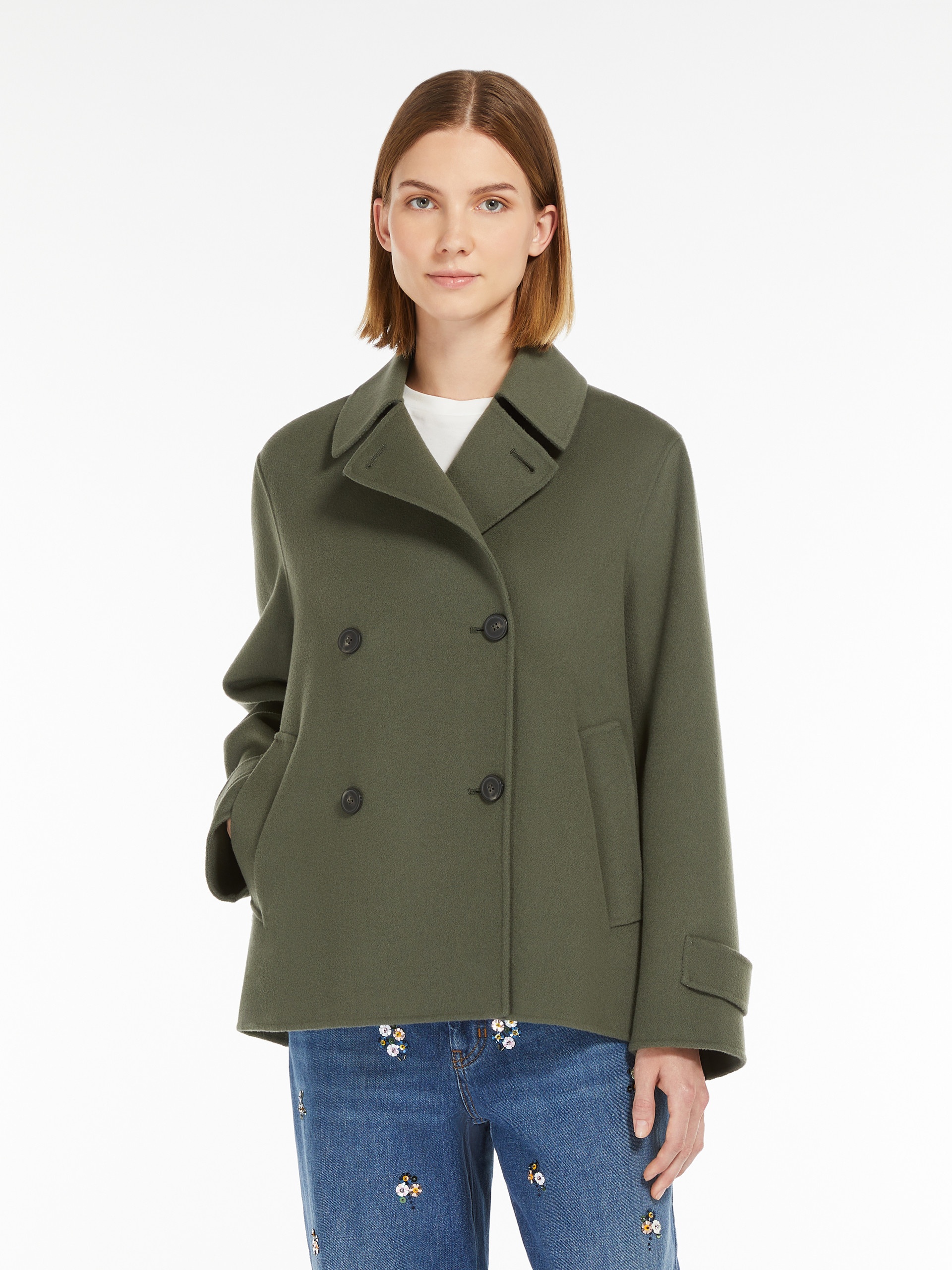 AFONE Double-sided wool double-breasted pea coat - 5