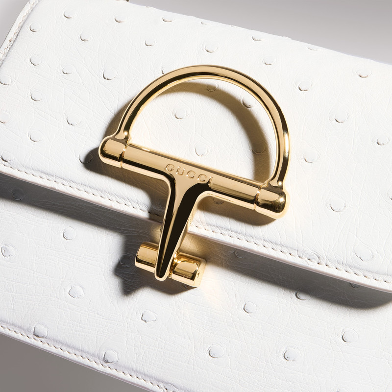 Gucci Siena ostrich small top handle bag 5