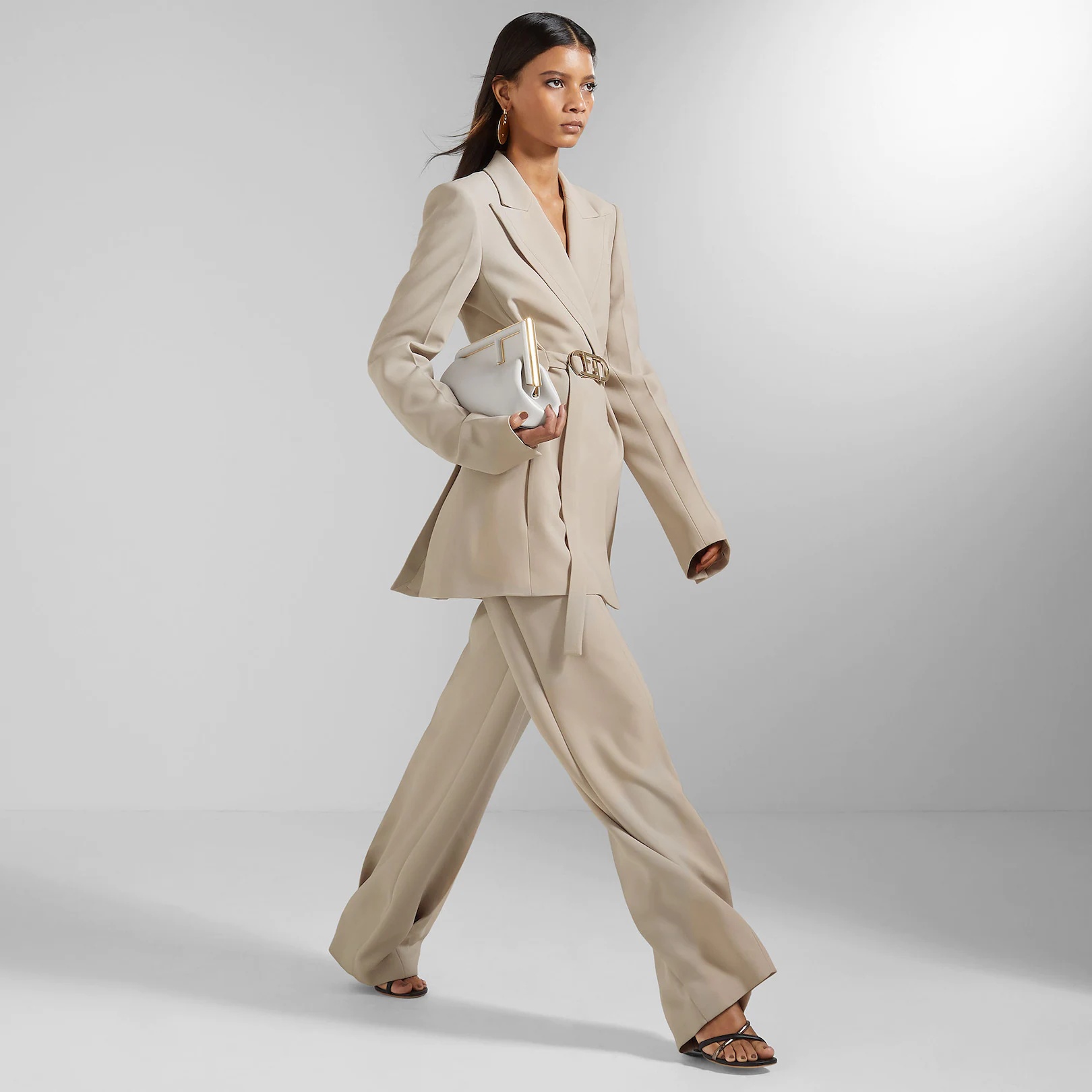 Beige cady pants - 4