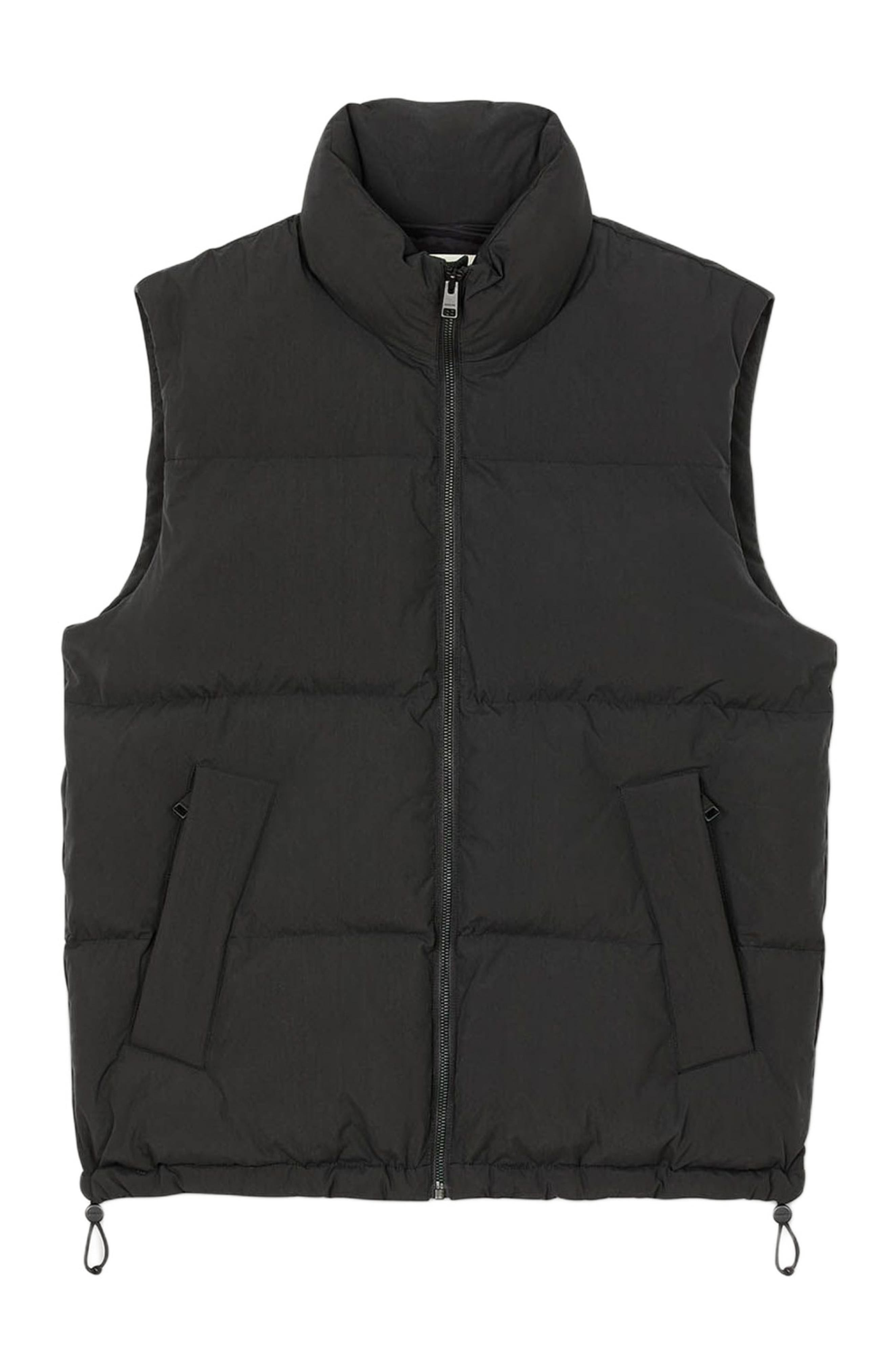 SANDRO Sleeveless technical puffer in Black at Nordstrom - 5