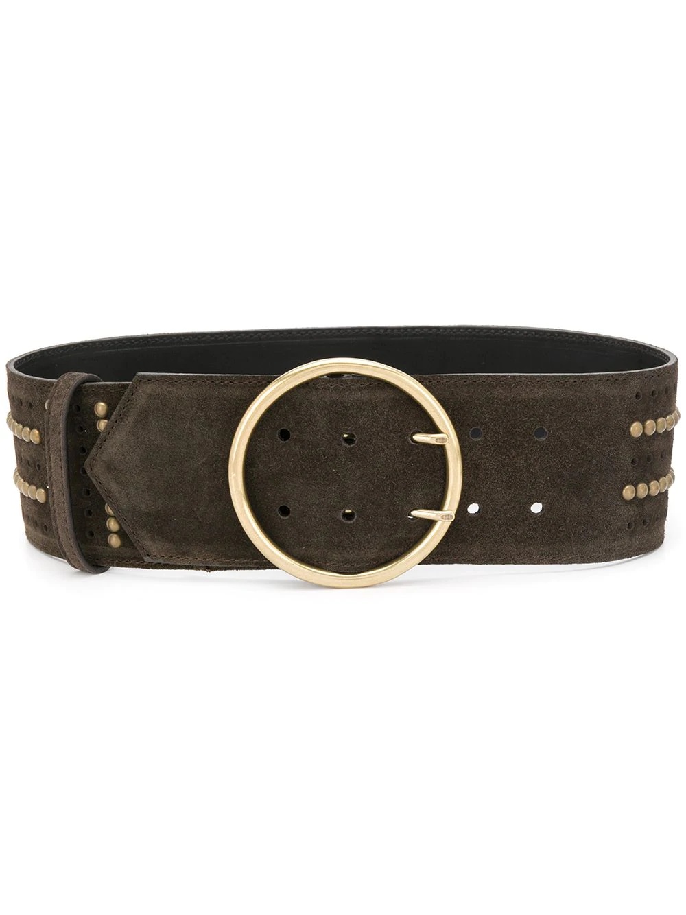 wide studded belt - 1