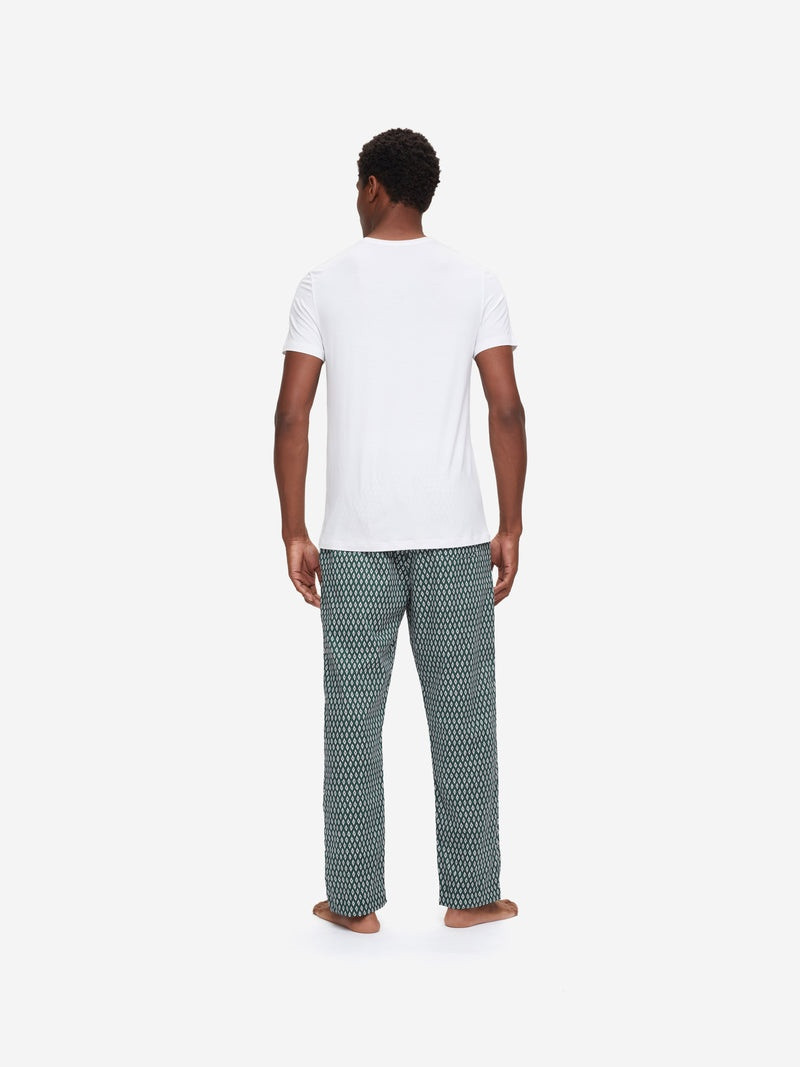 Men's Lounge Trousers Nelson 87 Cotton Batiste Green 4