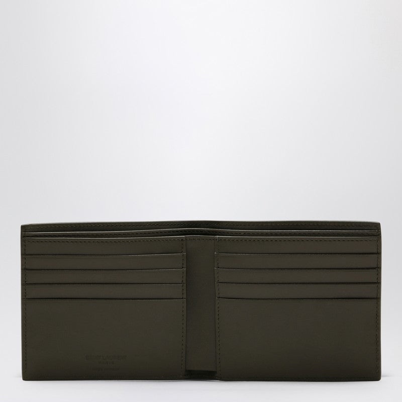 Saint Laurent Musk Green Leather Bi-Fold Wallet Men - 2