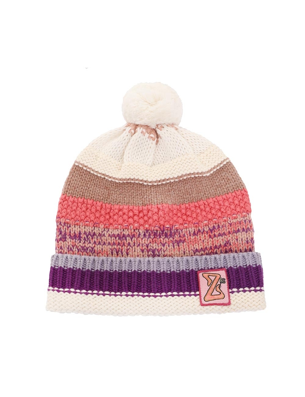 COSMIC STRIPE CROCHET BEANIE - 1