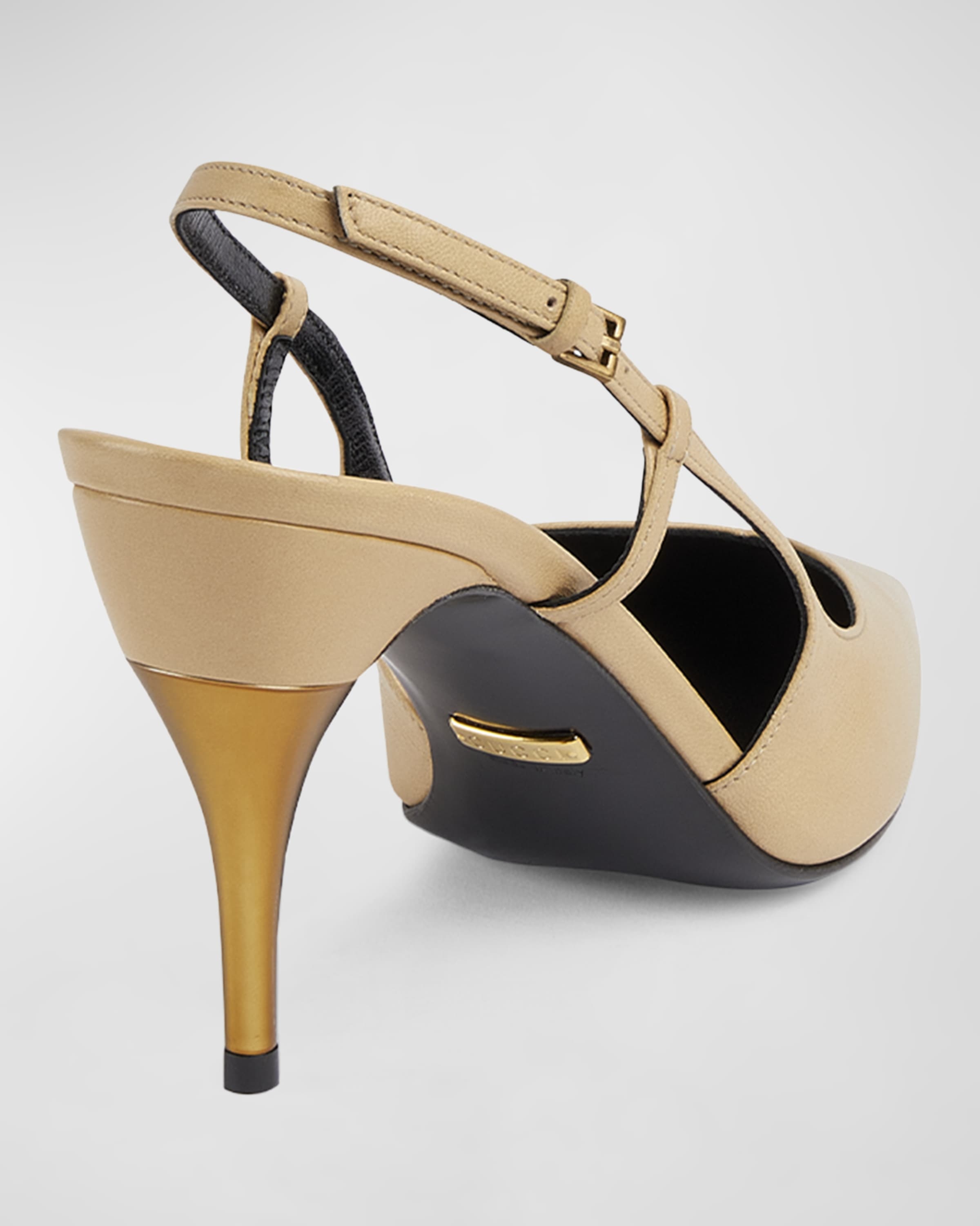 サンダル・ミュール Priscilla Glossed-Leather Pumps in Gold Gucci Metallic Gold Leather Priscilla Pumps Size 38.5 | eBay