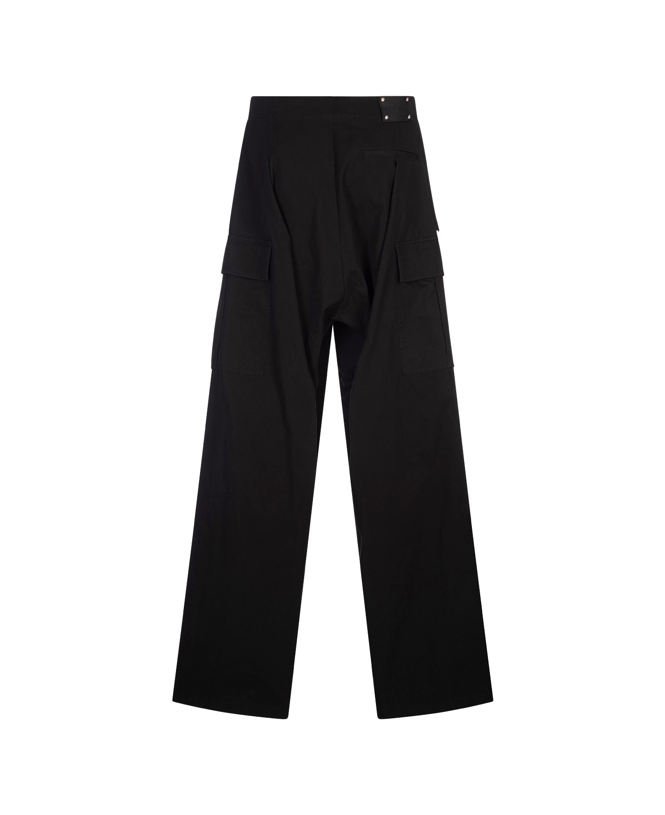 Cargo Trousers With Pleat In Black - 2